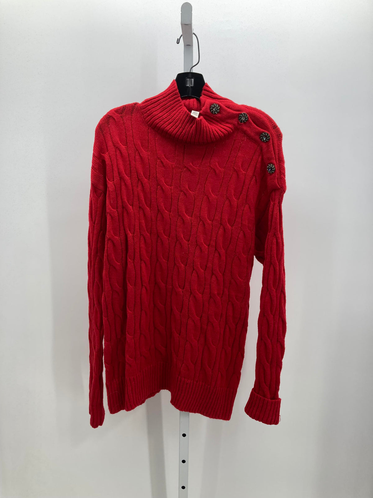 St. Johns Bay Size Medium Misses Long Slv Sweater