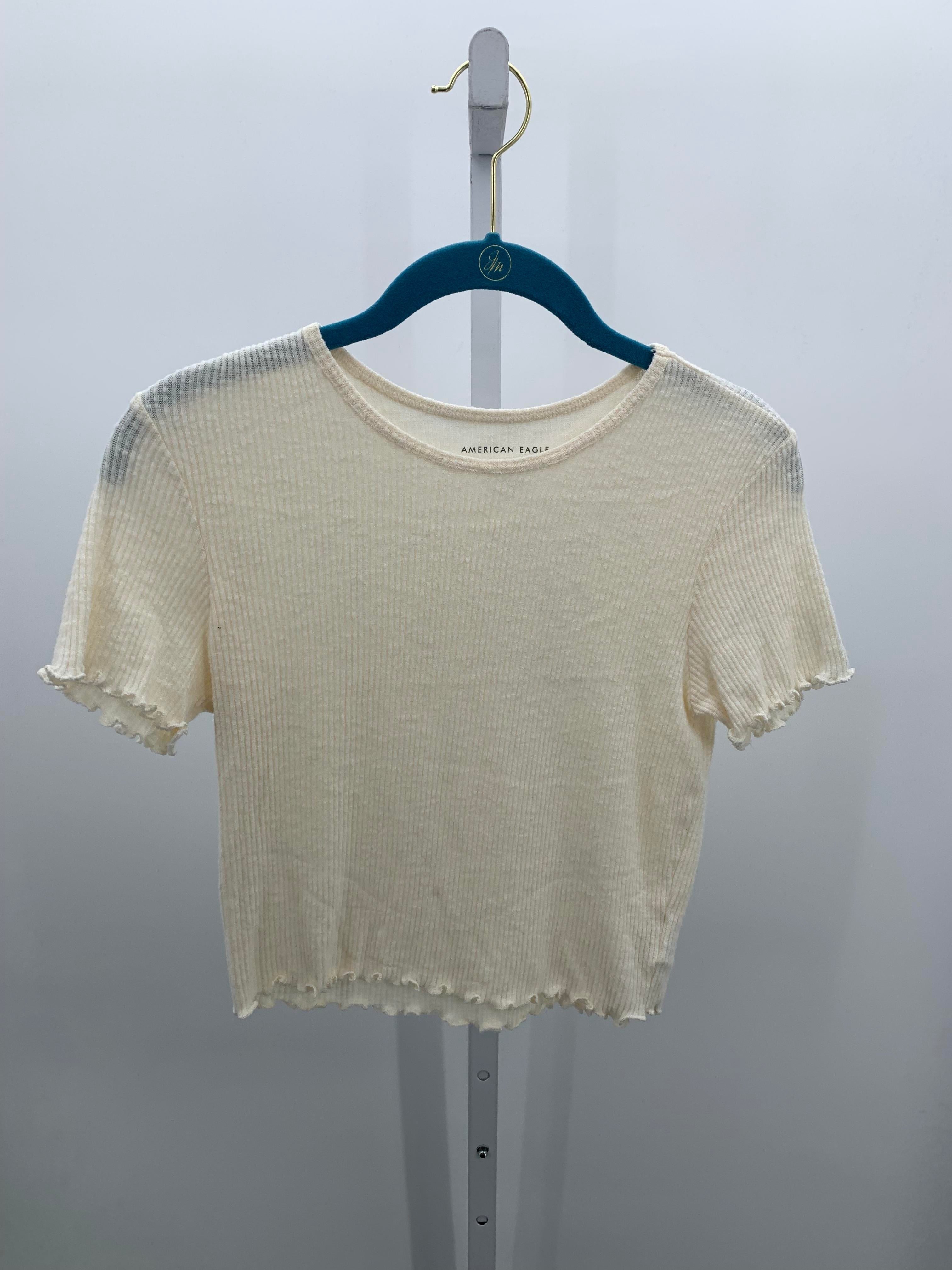 American Eagle Size Medium Juniors Short Sleeve Shirt