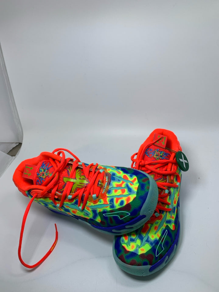 Puma MB.03 Gutter Cat Gang Red Blast-Safety Yellow Basketball Sneakers- New In B
