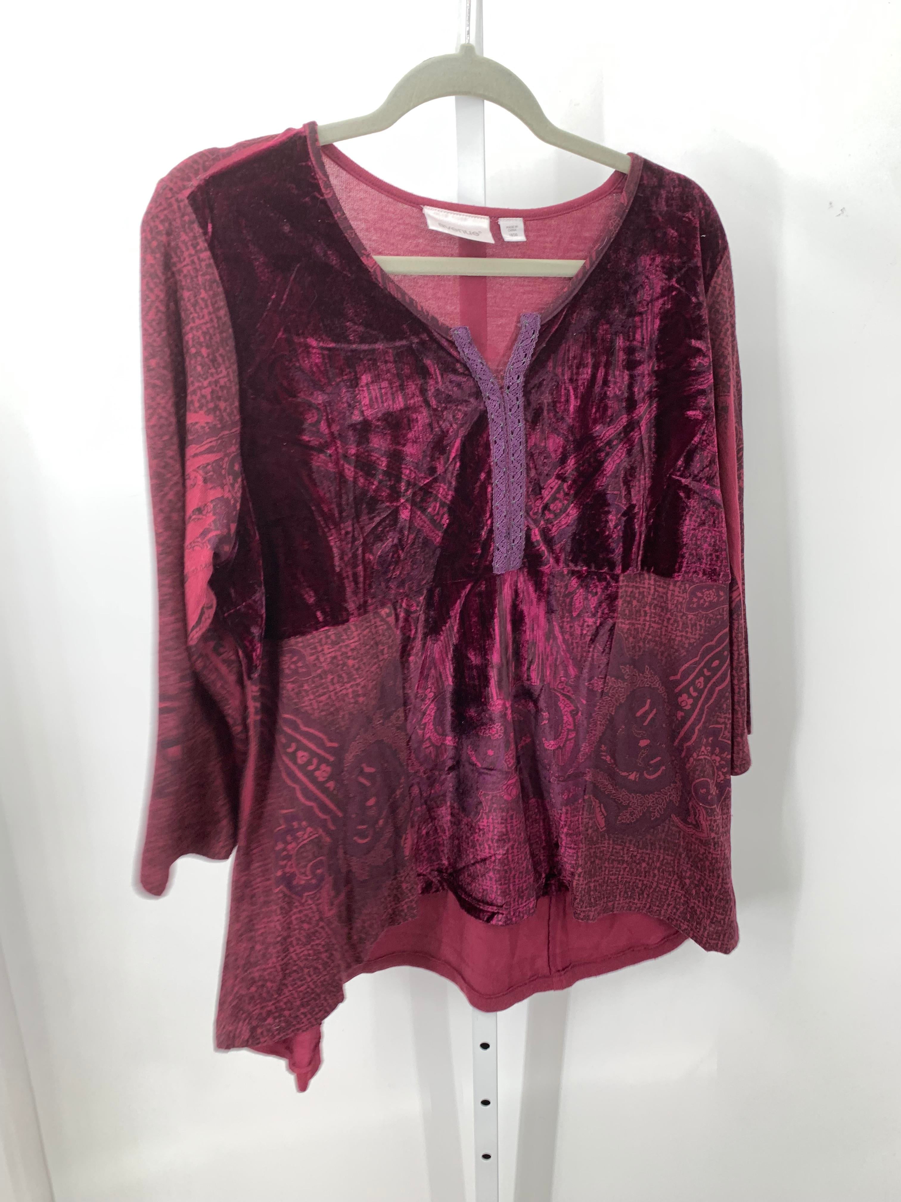 Avenue Size 18/20 W Womens 3/4 Sleeve Shirt