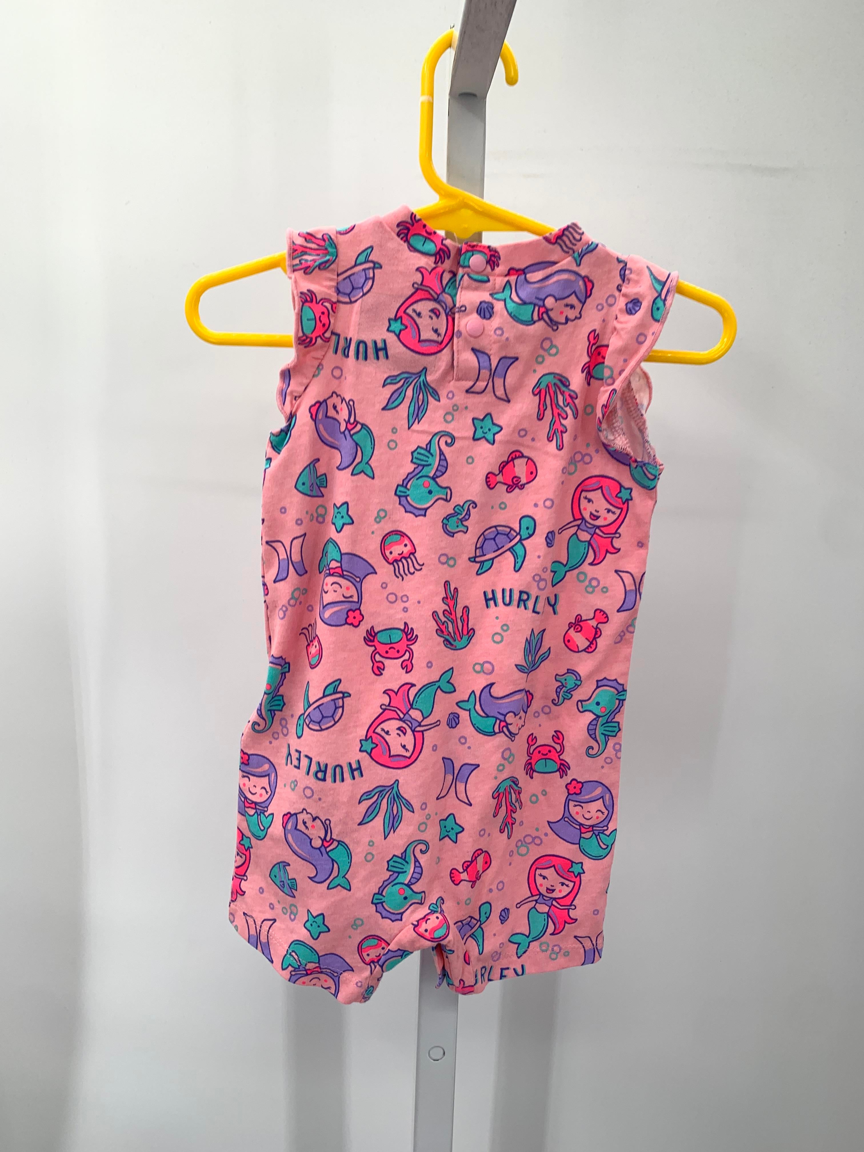 Hurley Size 6 Months Girls Sleeveless Romper