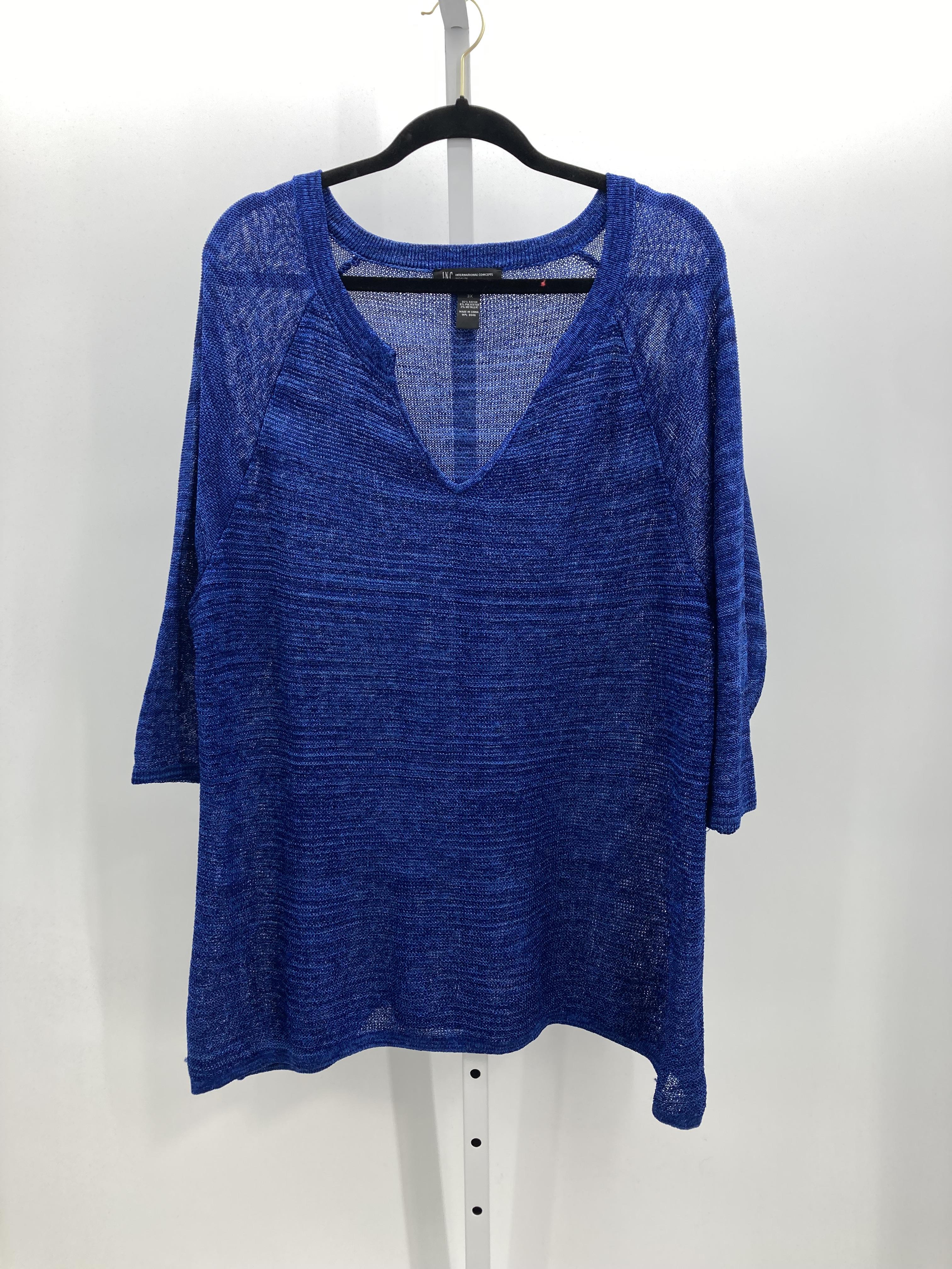 INC Size 3X Womens 3/4 Sleeve Sweater