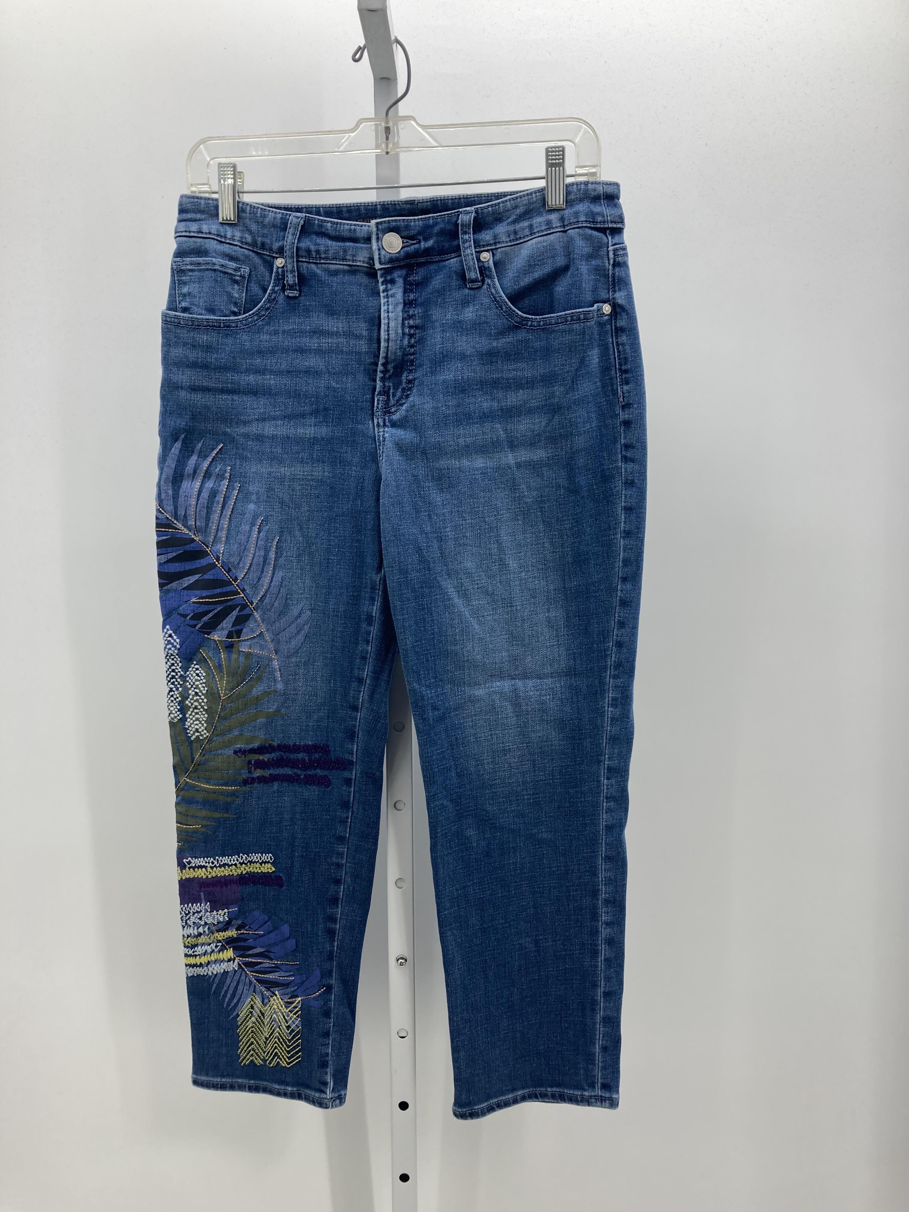 Chico's Size 6 Misses Cropped Jeans
