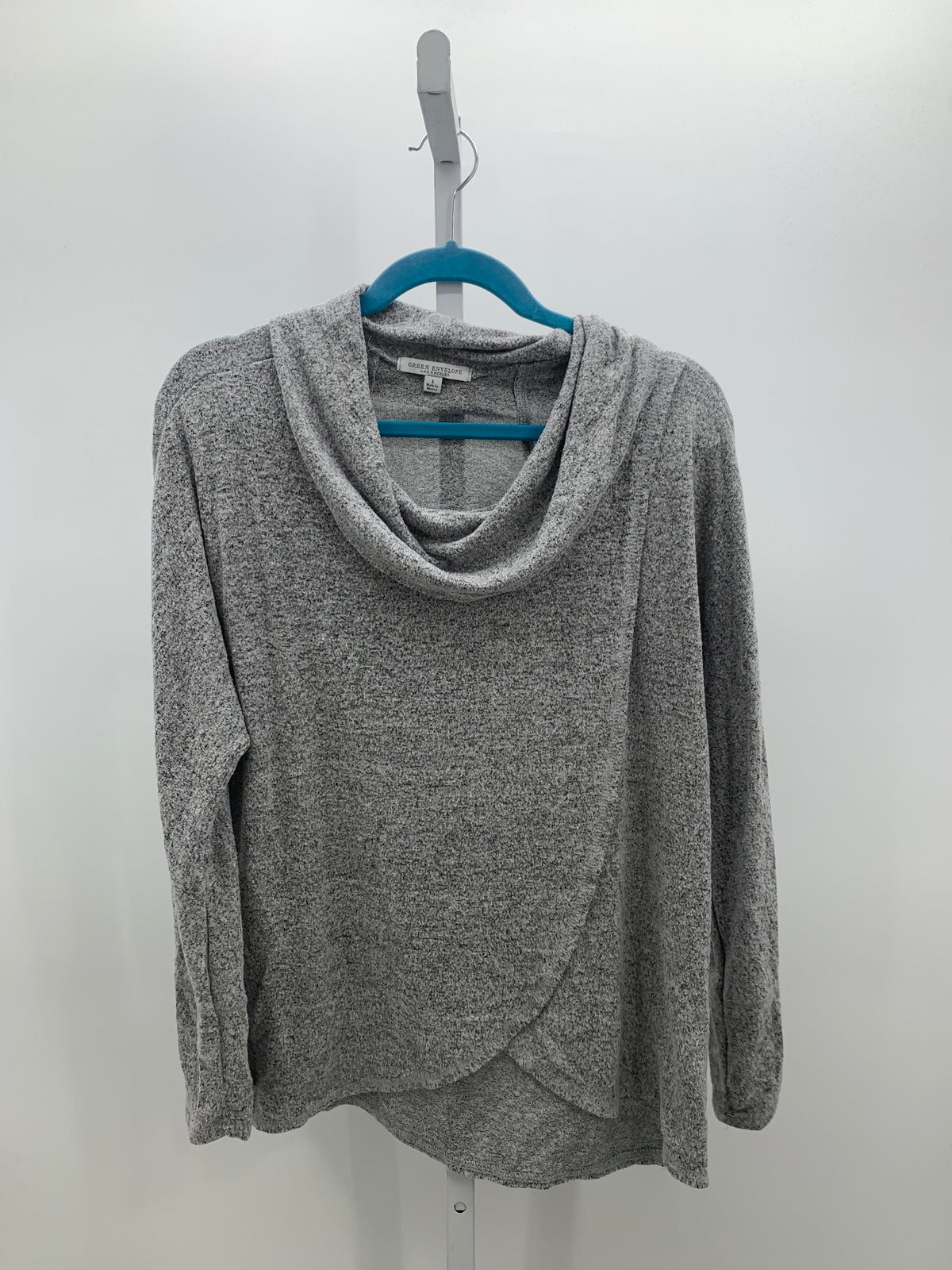 Green Envelope Size Large Misses Long Slv Sweater
