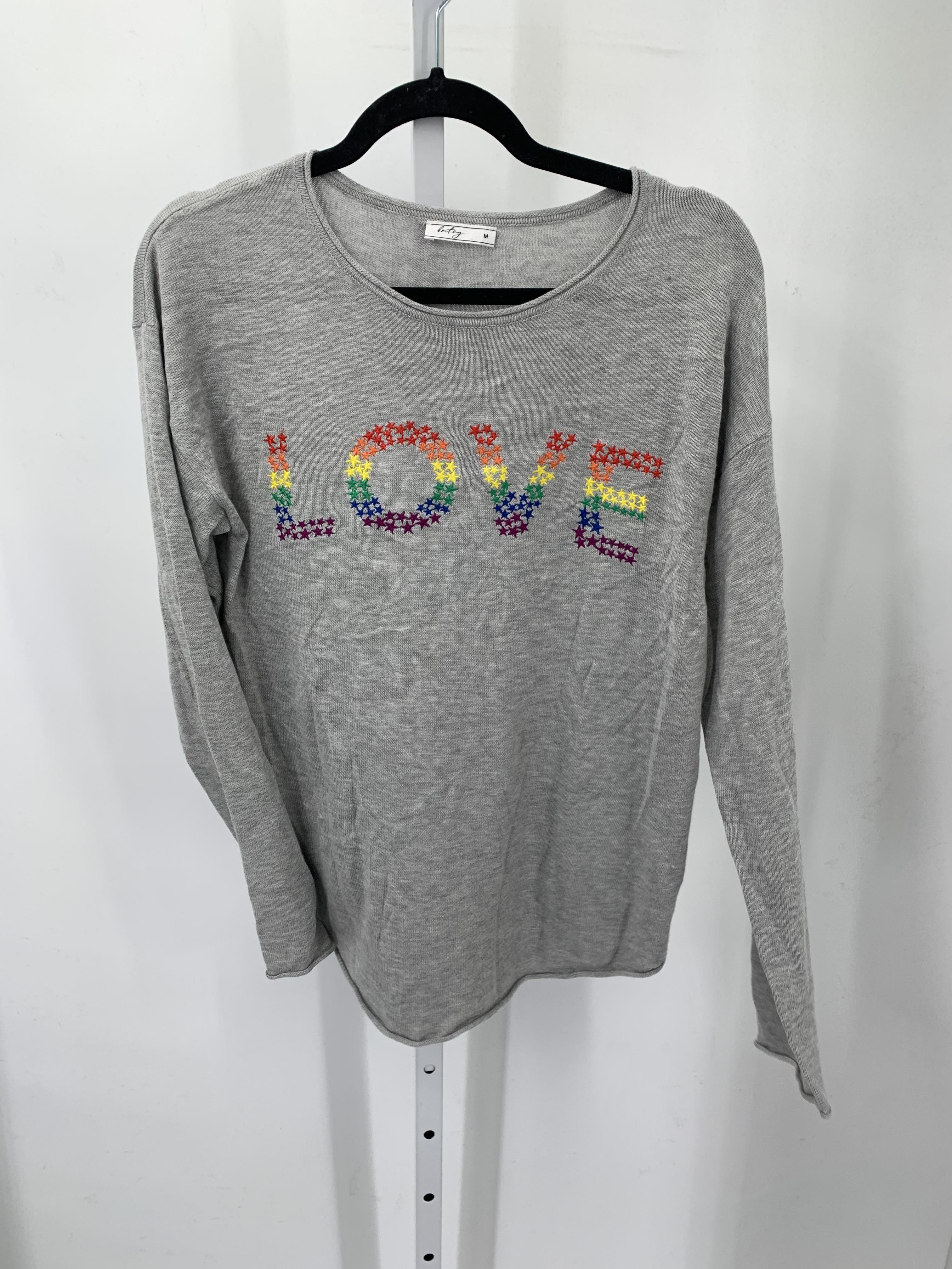 Size Medium Misses Long Slv Sweater