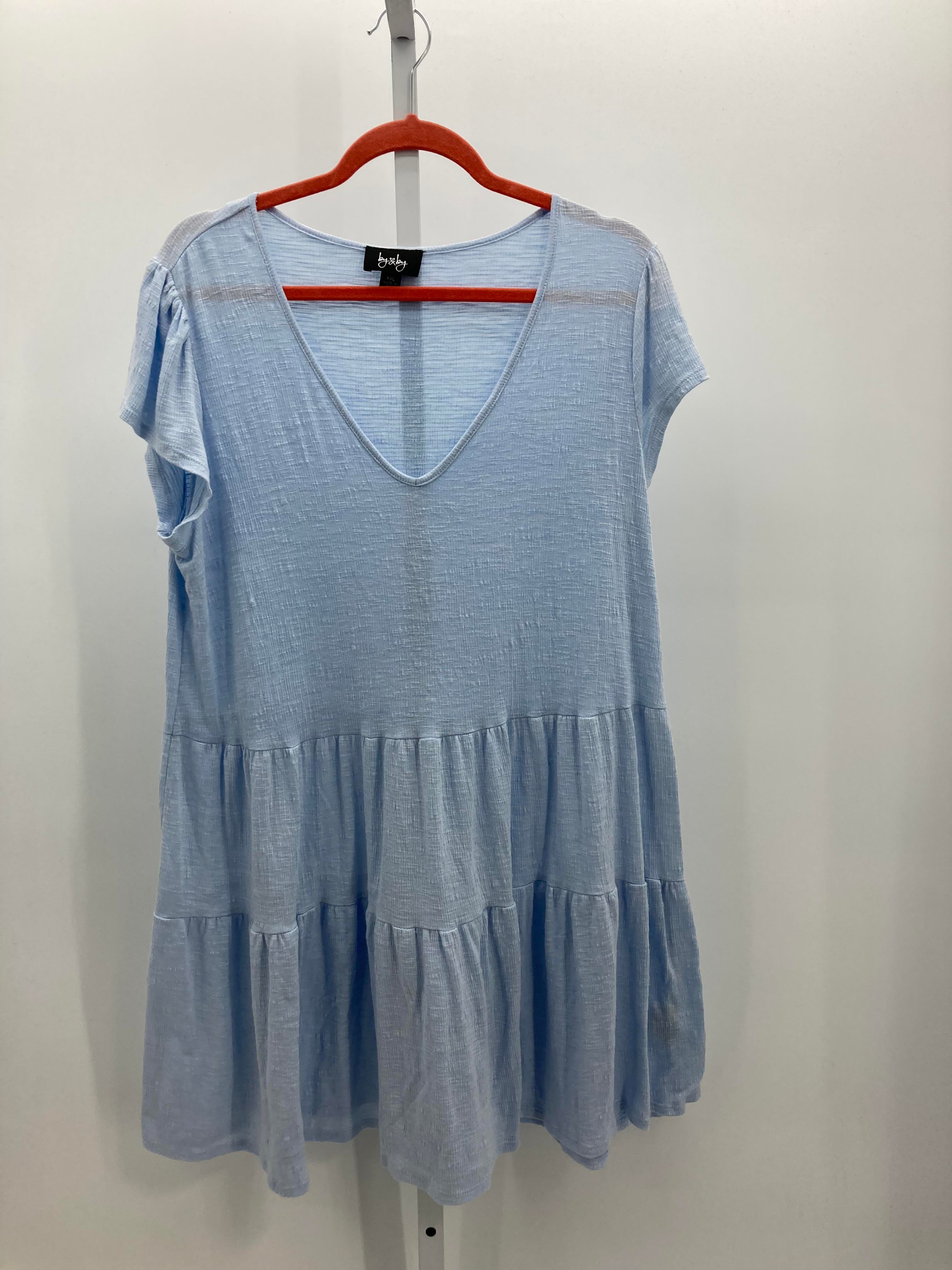 By & By Size XXL Juniors Short Sleeve Dress