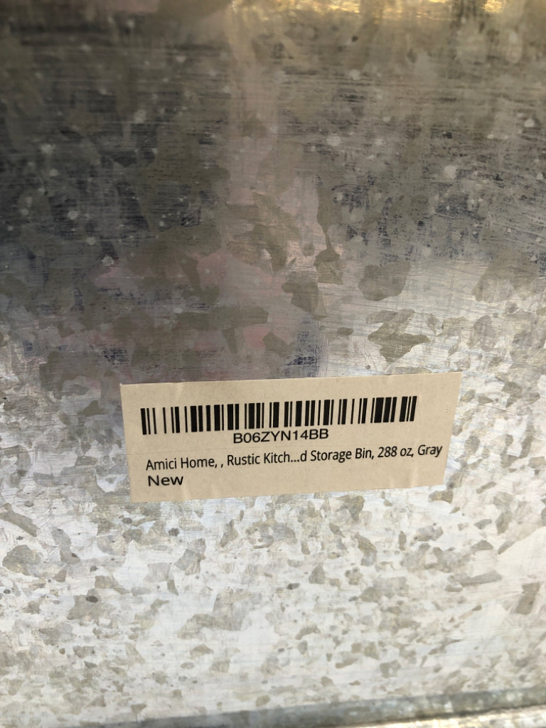 METAL STORAGE/ BREAD BOX.