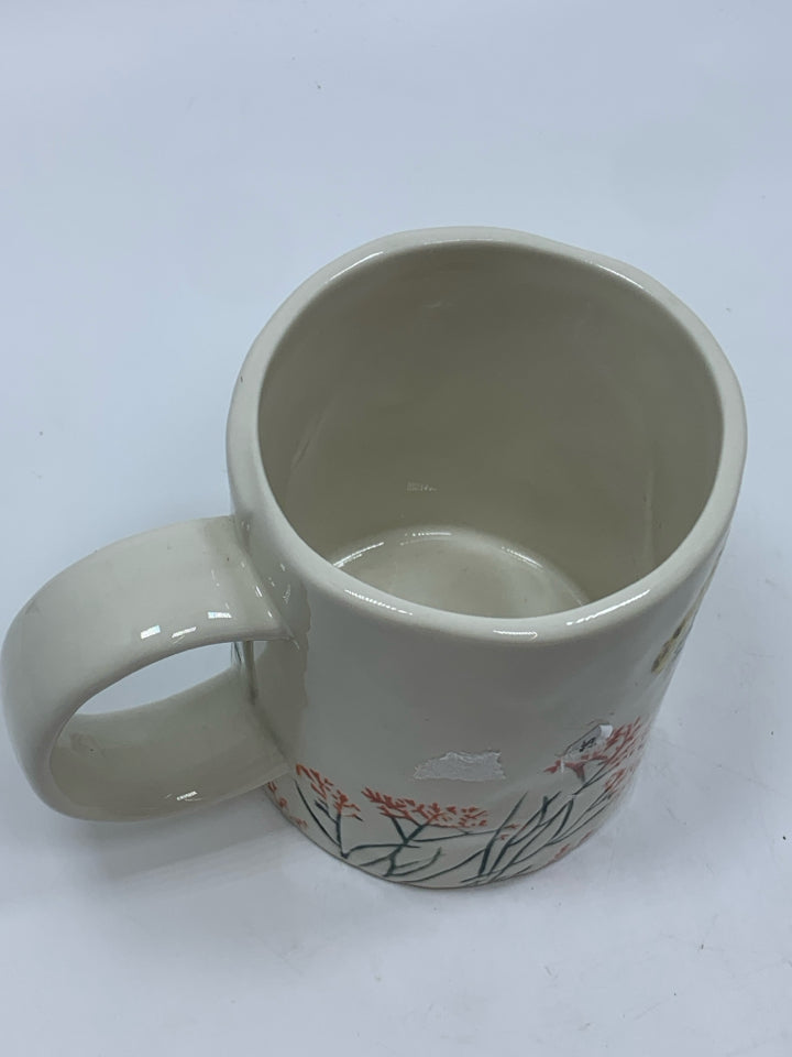 WILDFLOWER EMBOSSED J MUG.
