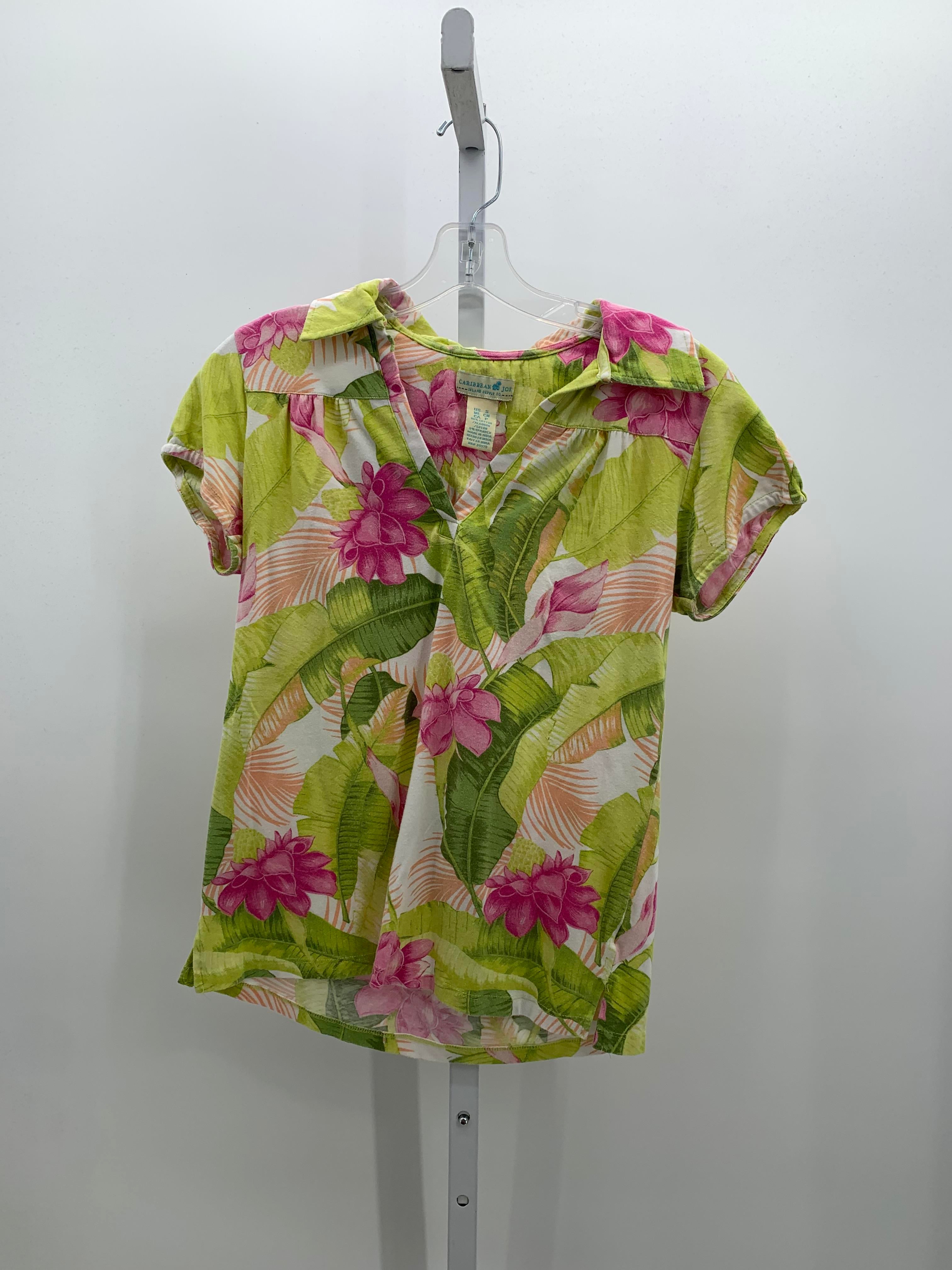 Caribbean Joe Size Small Misses Short Sleeve Shirt