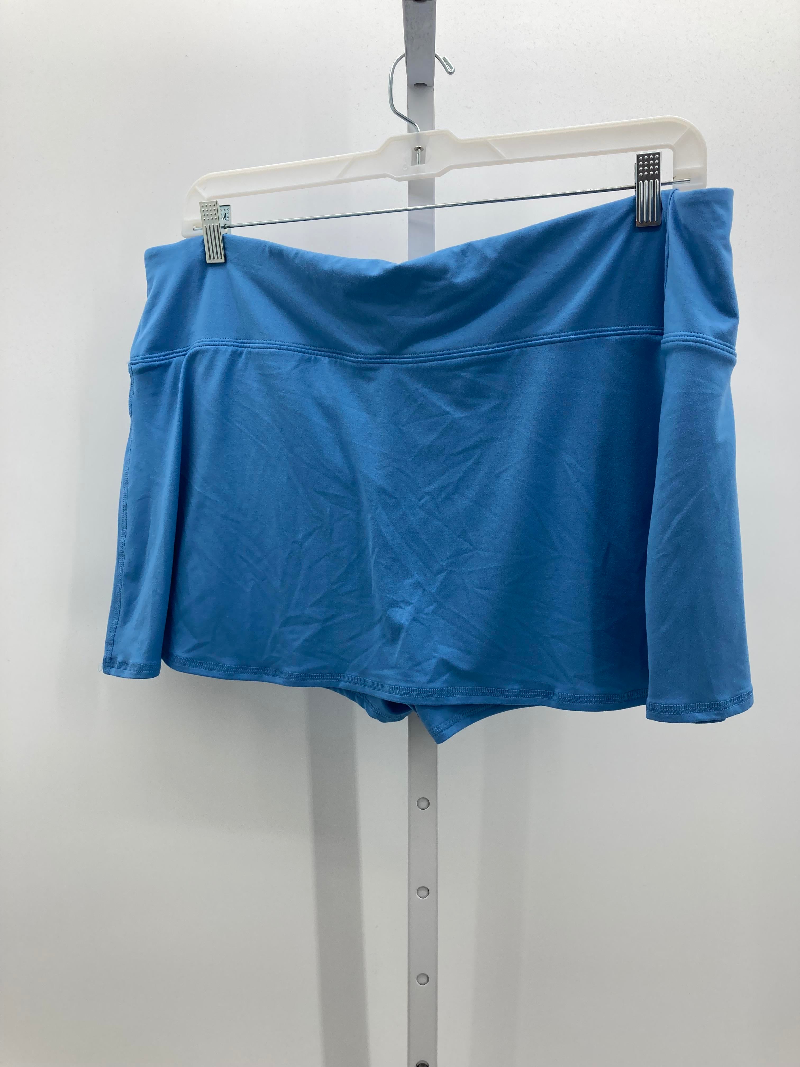 Time and Tru Blue Size XXL Maternity Skirt