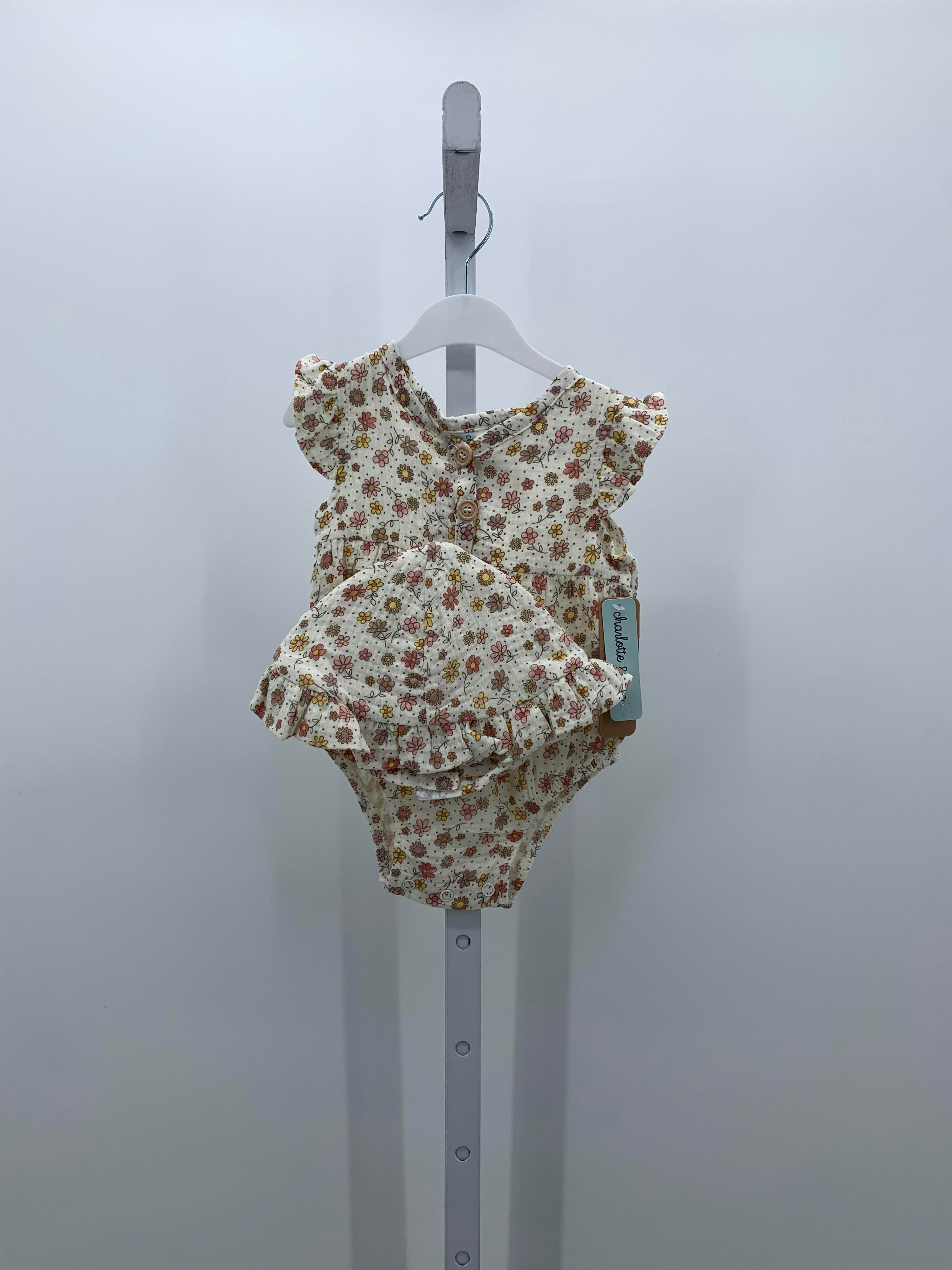 Size 3-6 Months Girls Short Slv. Romper