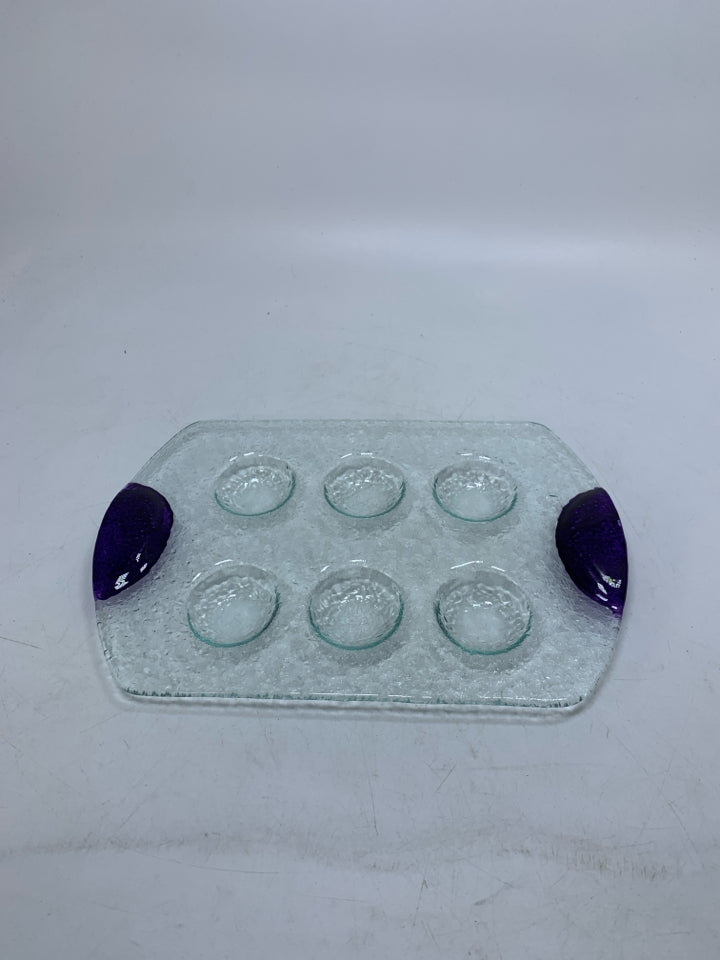 6 SLOT GLASS PAINT PALLET.