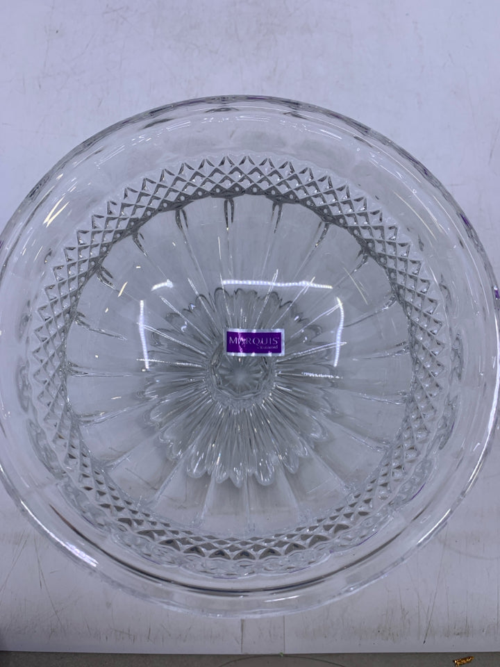 NIB WATERFORD CRYSTAL SORRENTO FOOTED COMPOTE BOWL.