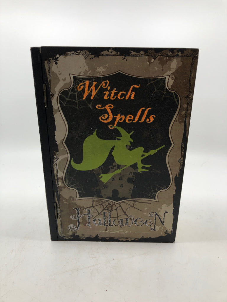 WITCH SPELLS WOOD DECORATIVE BOX.