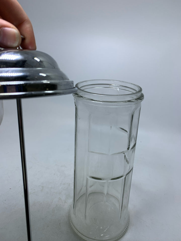 VTG HEAVY GLASS STRAW DISPENSER META LIFT.