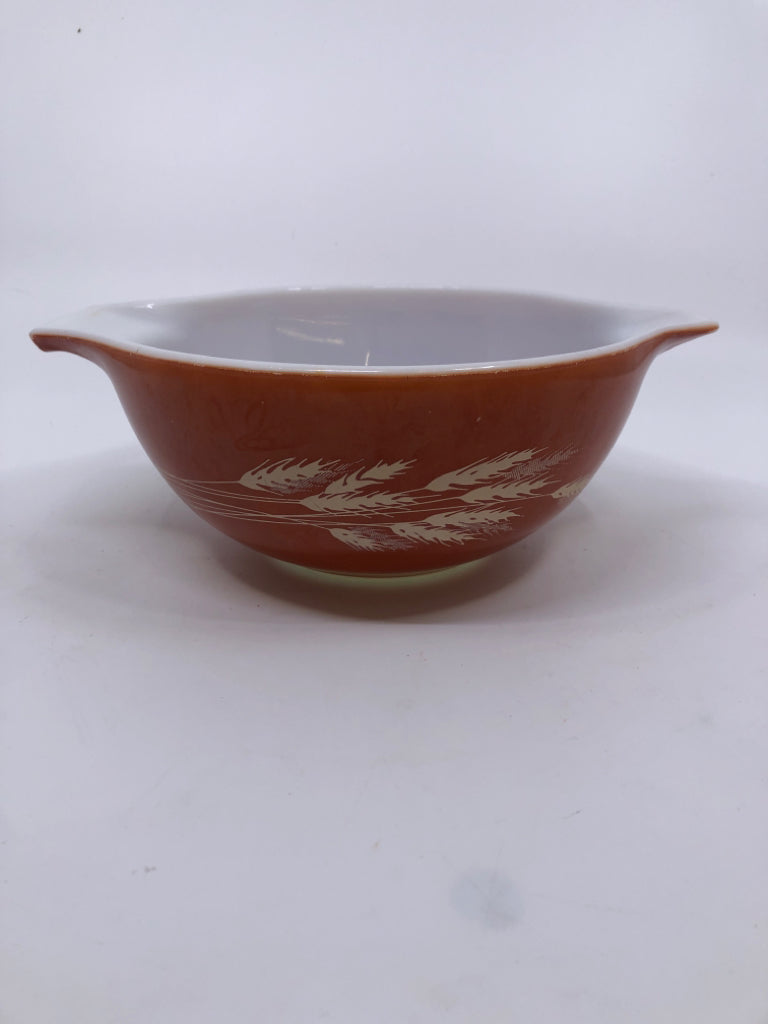 2PC VTG AUTUMN HARVEST CINDERELLA HANDLES MIXING BOWLS.