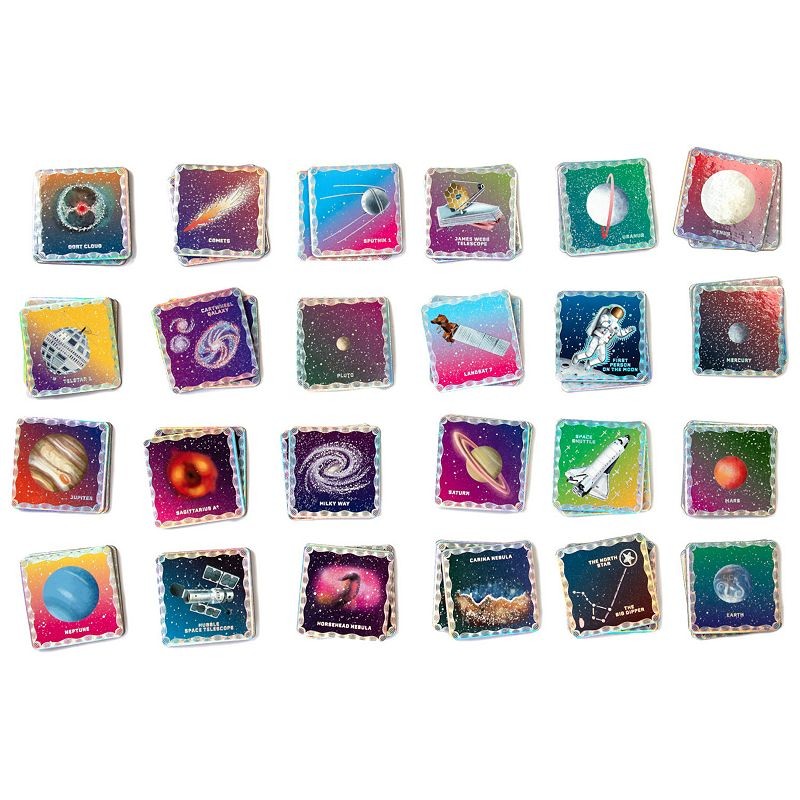 EeBoo: Memory & Matching Game: Shiny Space - 24 Pairs to Match & Memorize Color