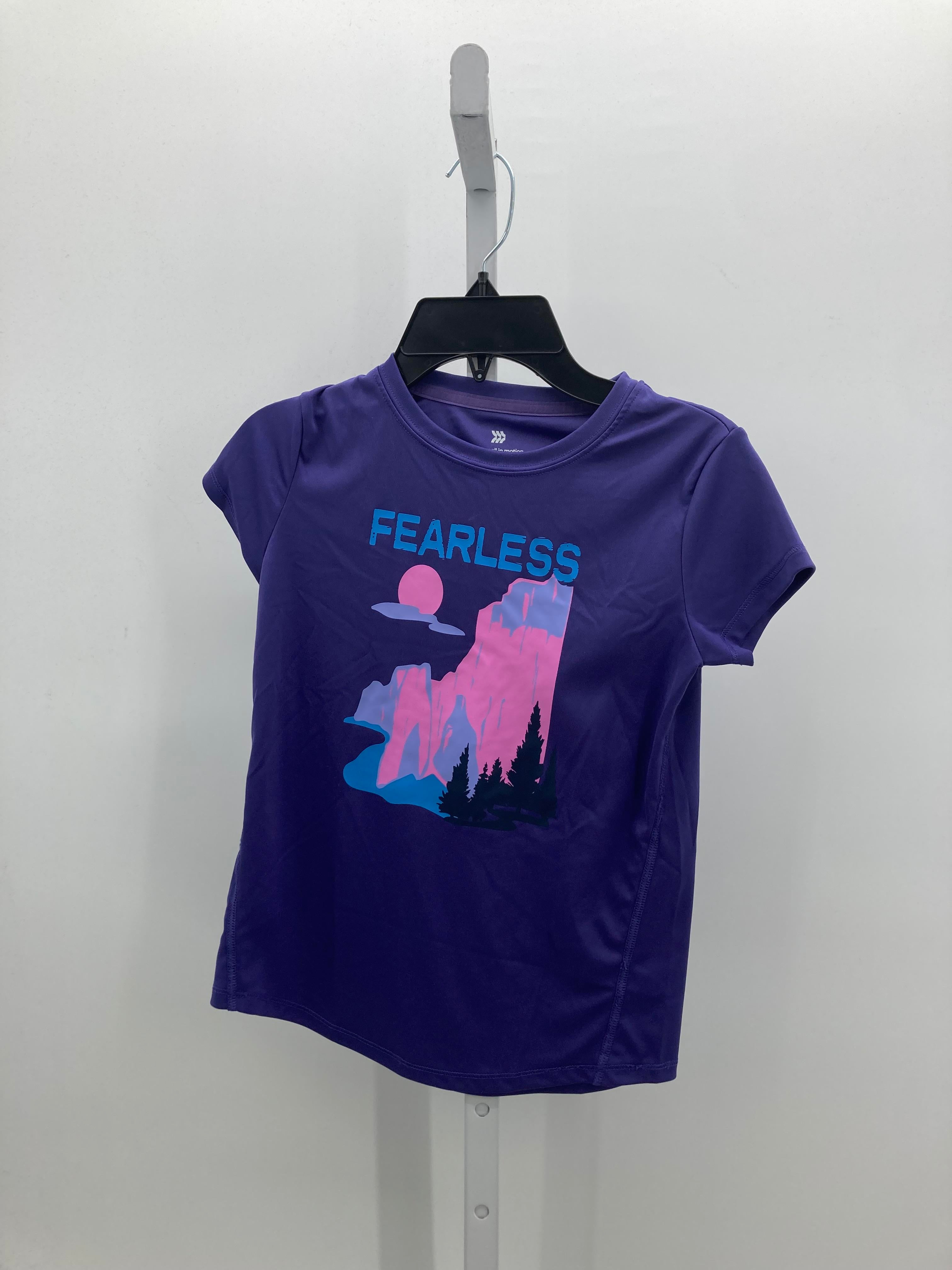 All In Motion Size 7-8 Girls Short Sleeve Shirt