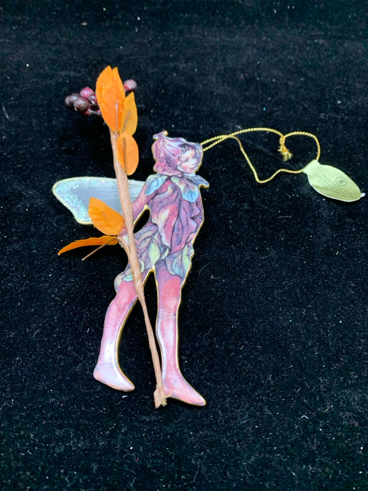 THE DOGWOOD FAIRY PORCELAIN ORNAMENT.