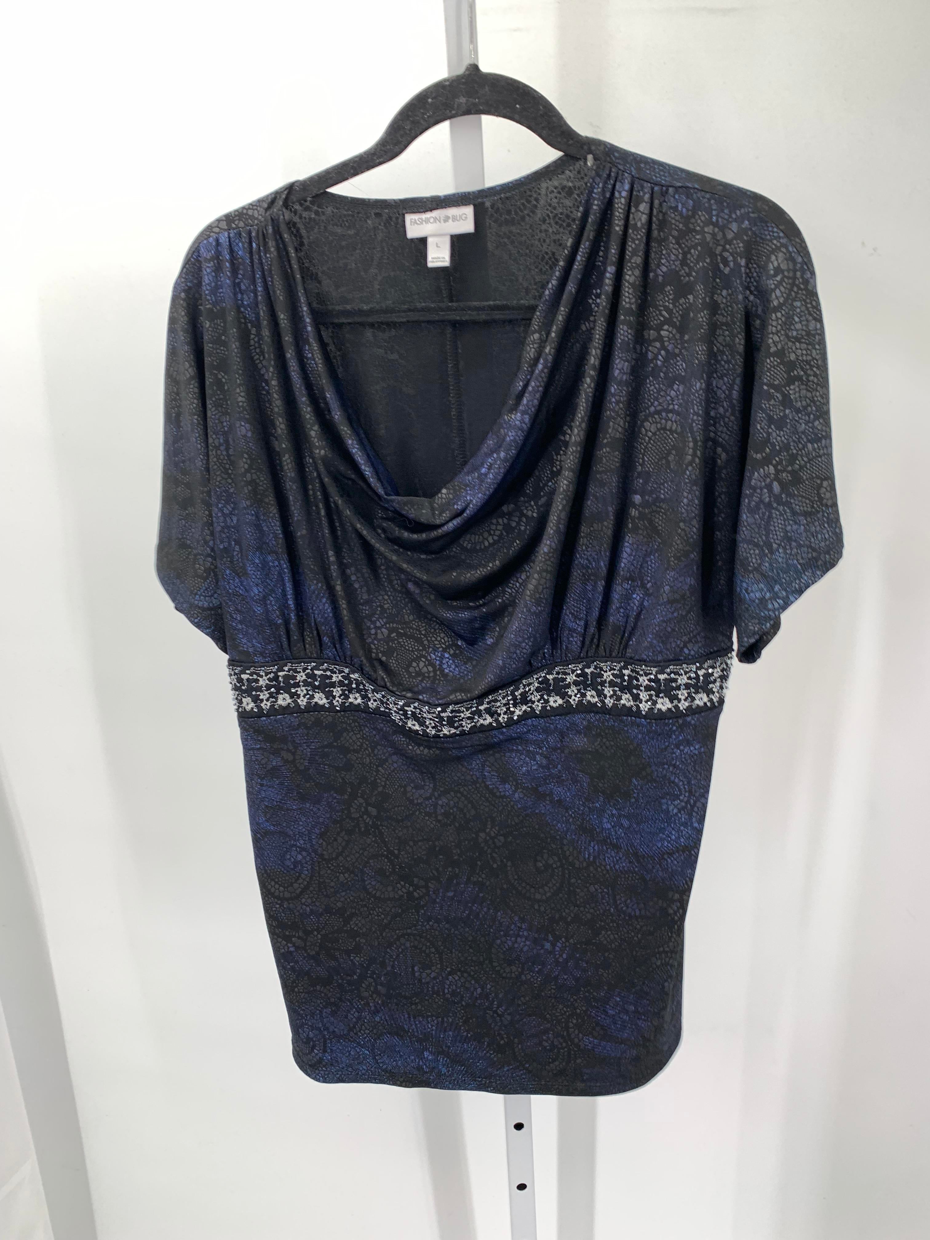 Fashion Bug Size Large Misses Short Sleeve Shirt