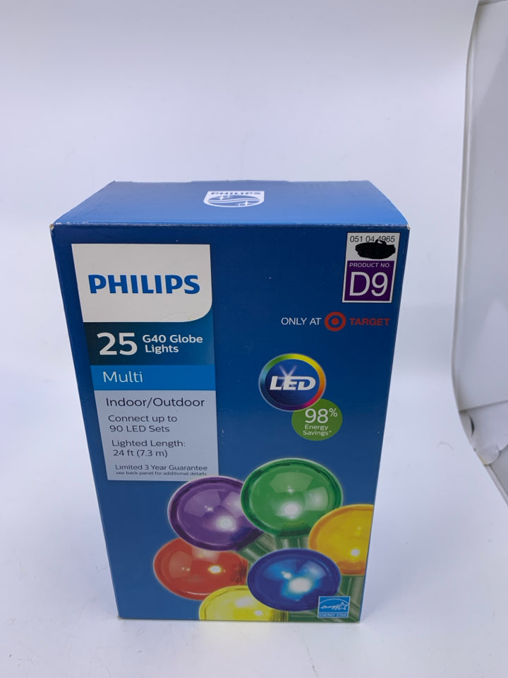 NIB G40 GLOBE LIGHTS.
