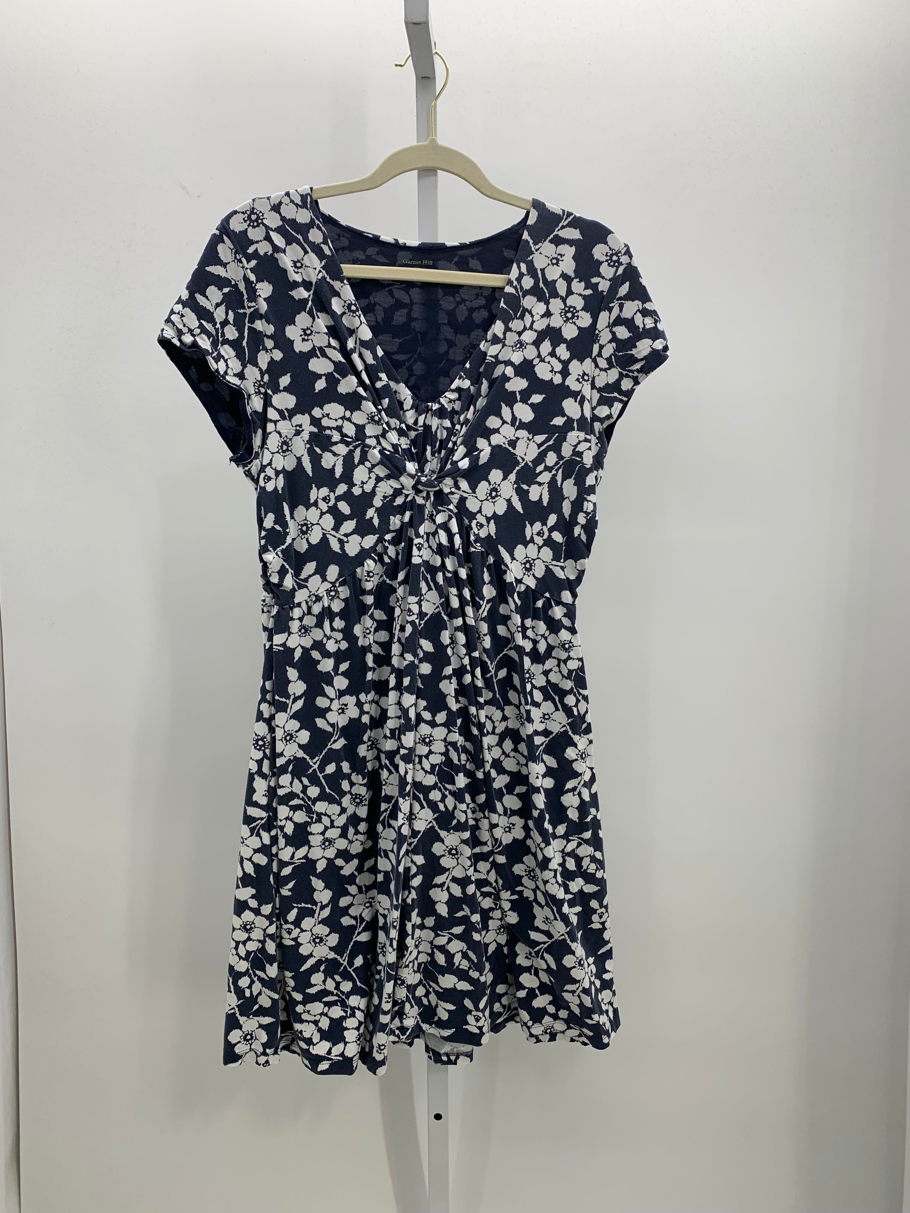 Garnet Hill Size 12 Misses Short Sleeve Dress