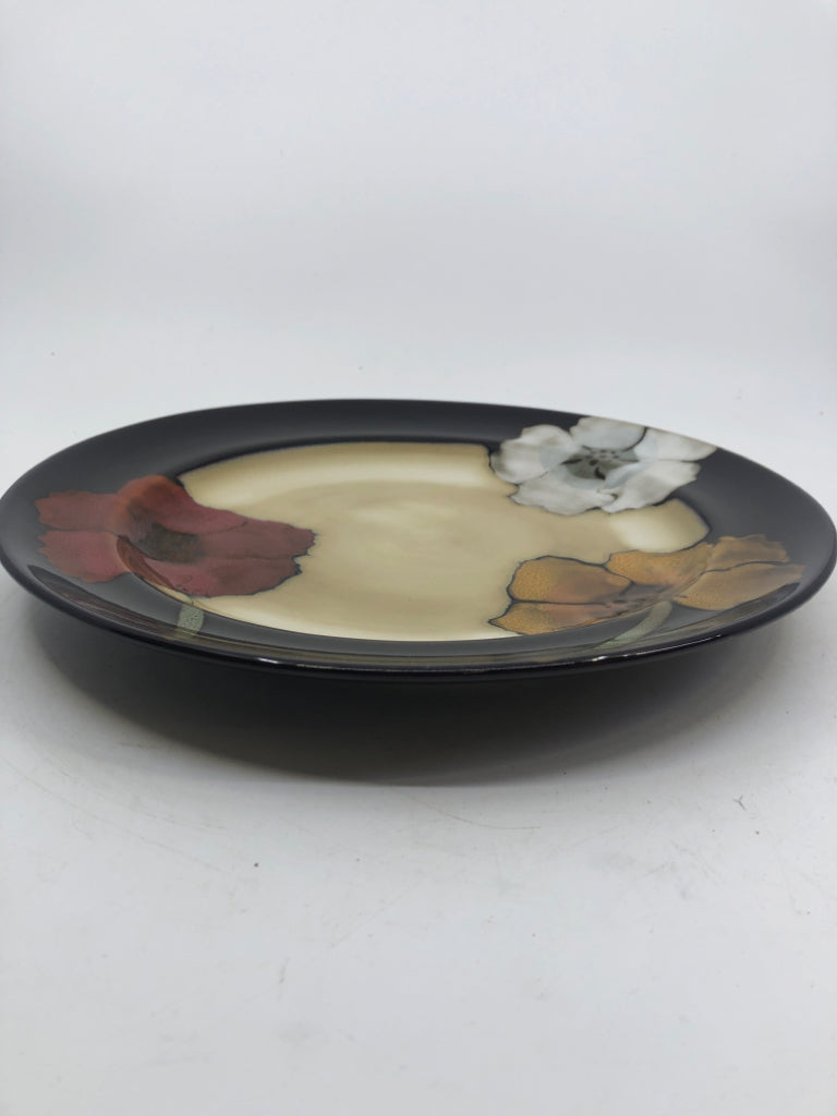 16 PC SCV 4 PAINTED POPPIES PATTERN.