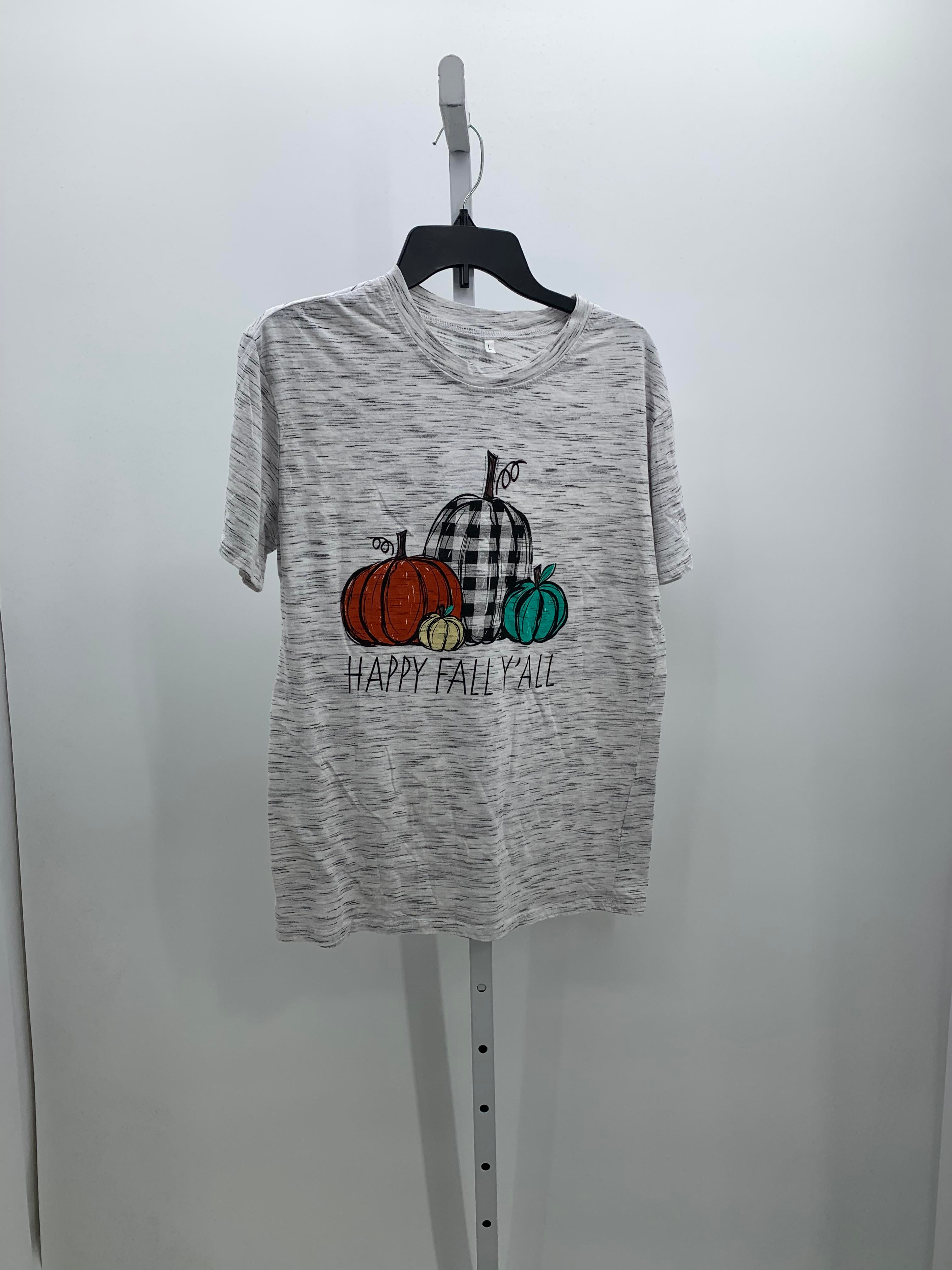 SHORT SLV SHIRT HAPPY FALL Y'ALL.