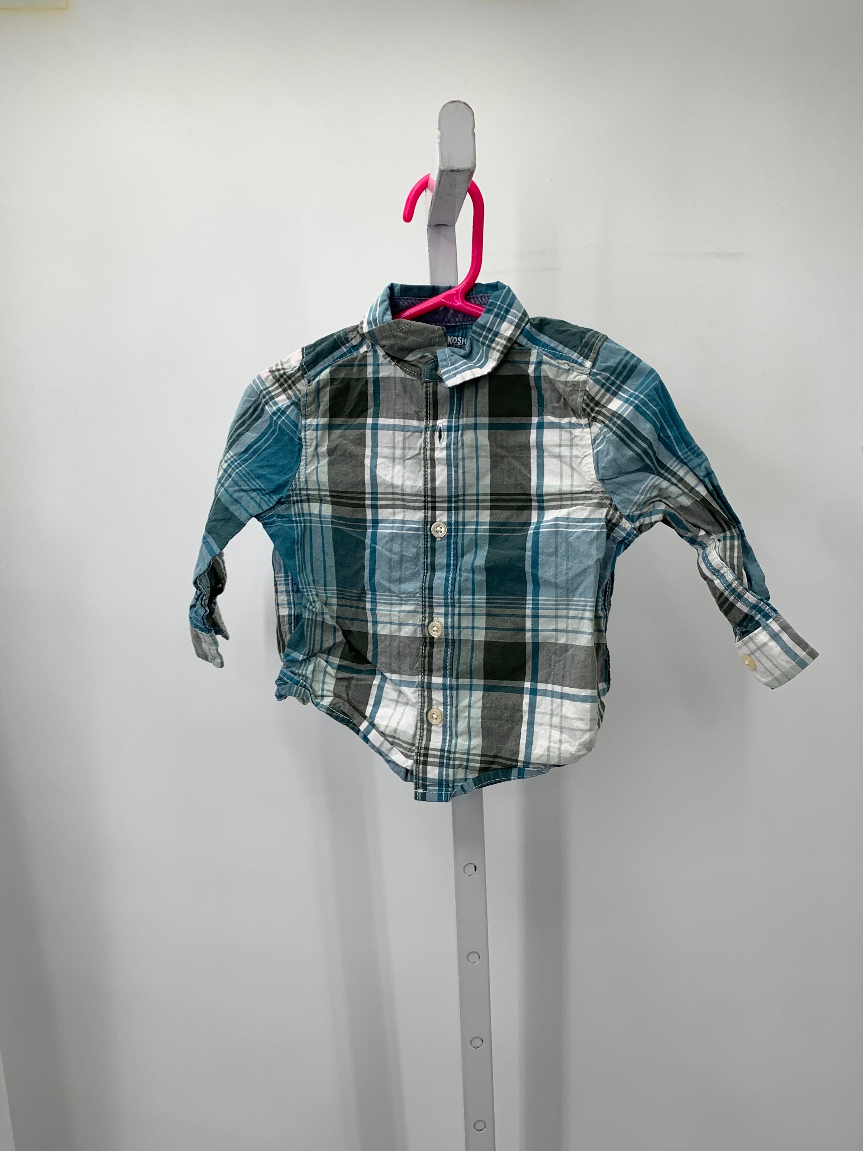 GREEN PLAID BTN DOWN