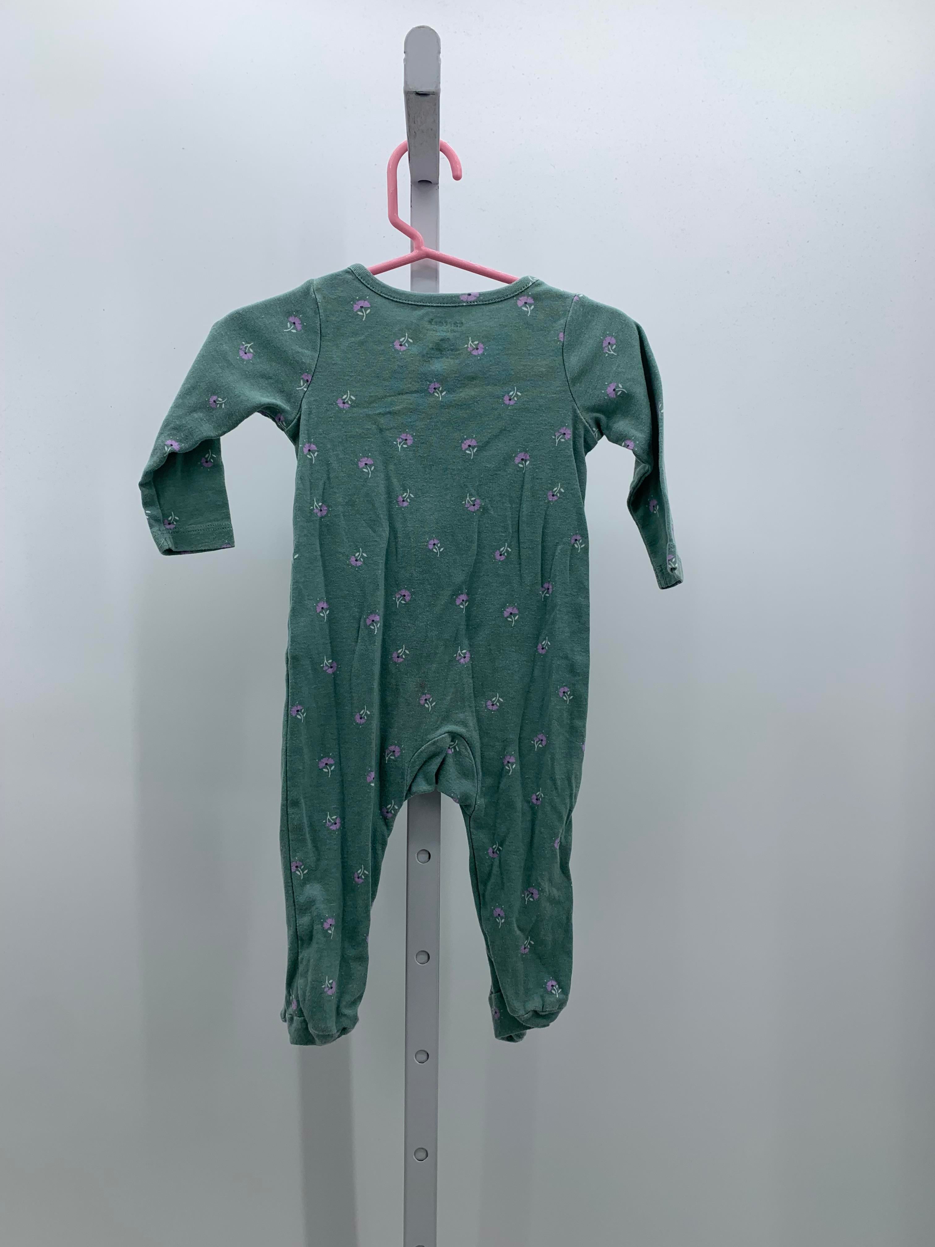Carters Size 9 Months Girls Long Slv. Romper