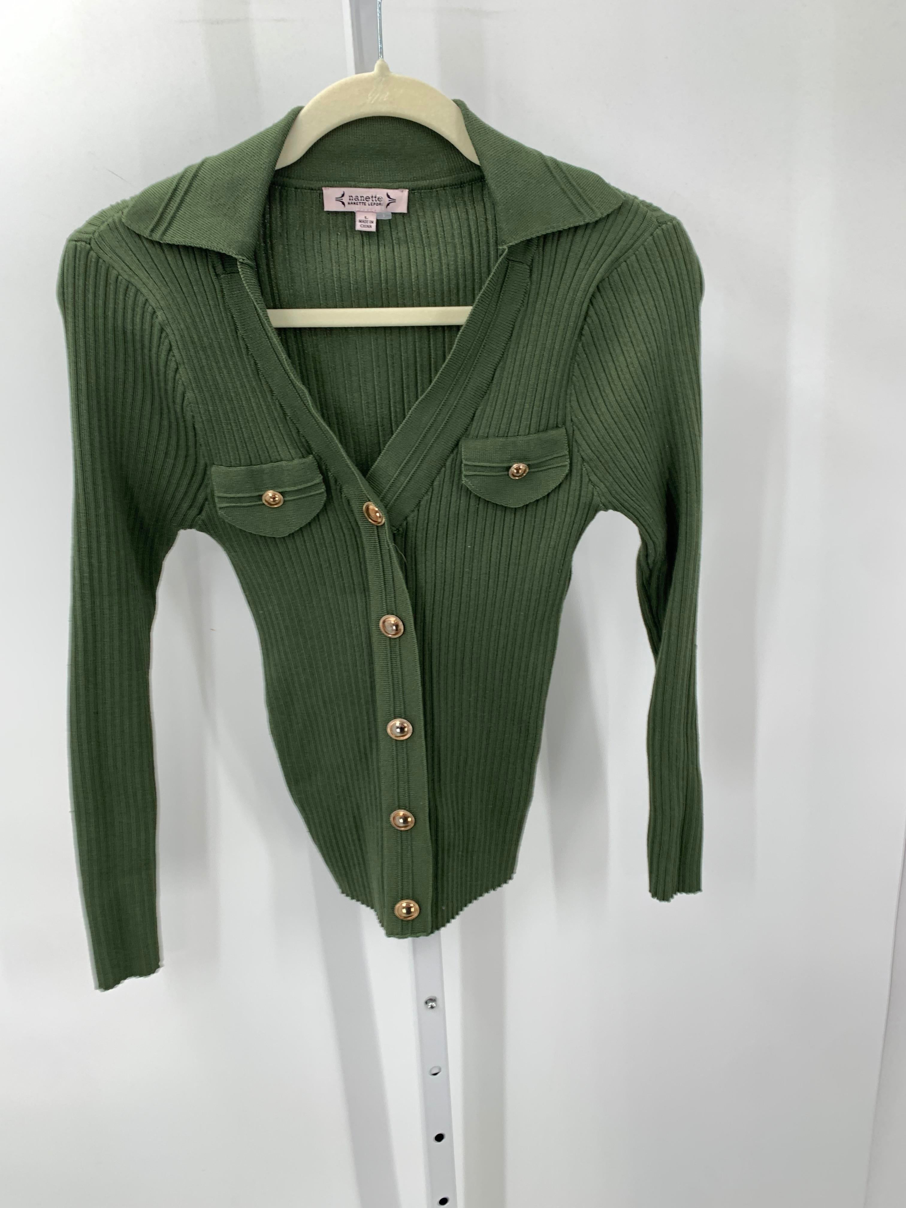 Nannette Size Large Misses Long Slv Sweater