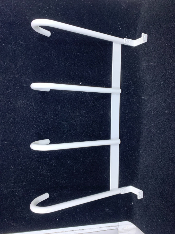 HEAVY WHITE OVER THE DOOR HOOKS.