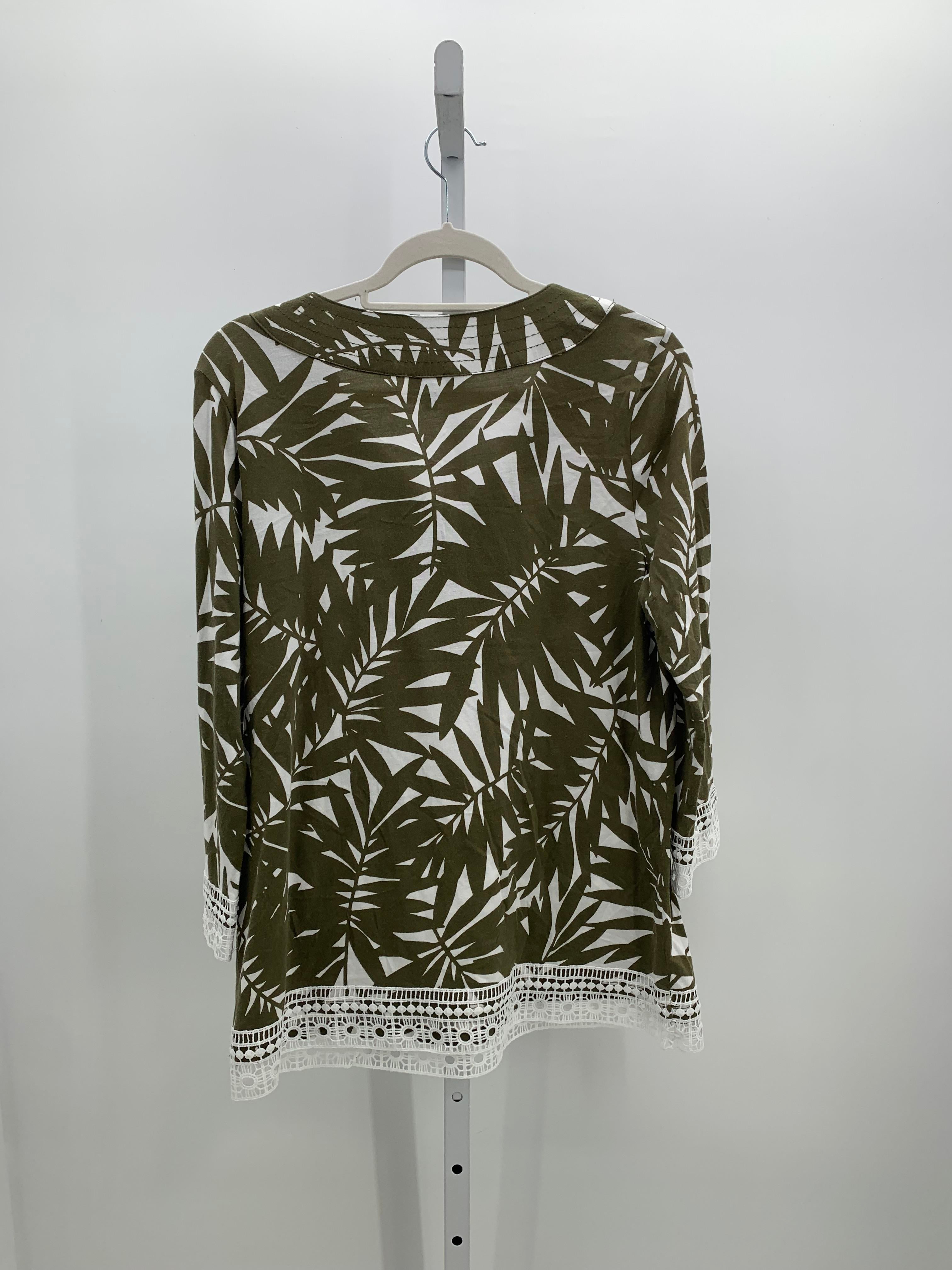 Talbots Size Medium Misses Long Sleeve Shirt