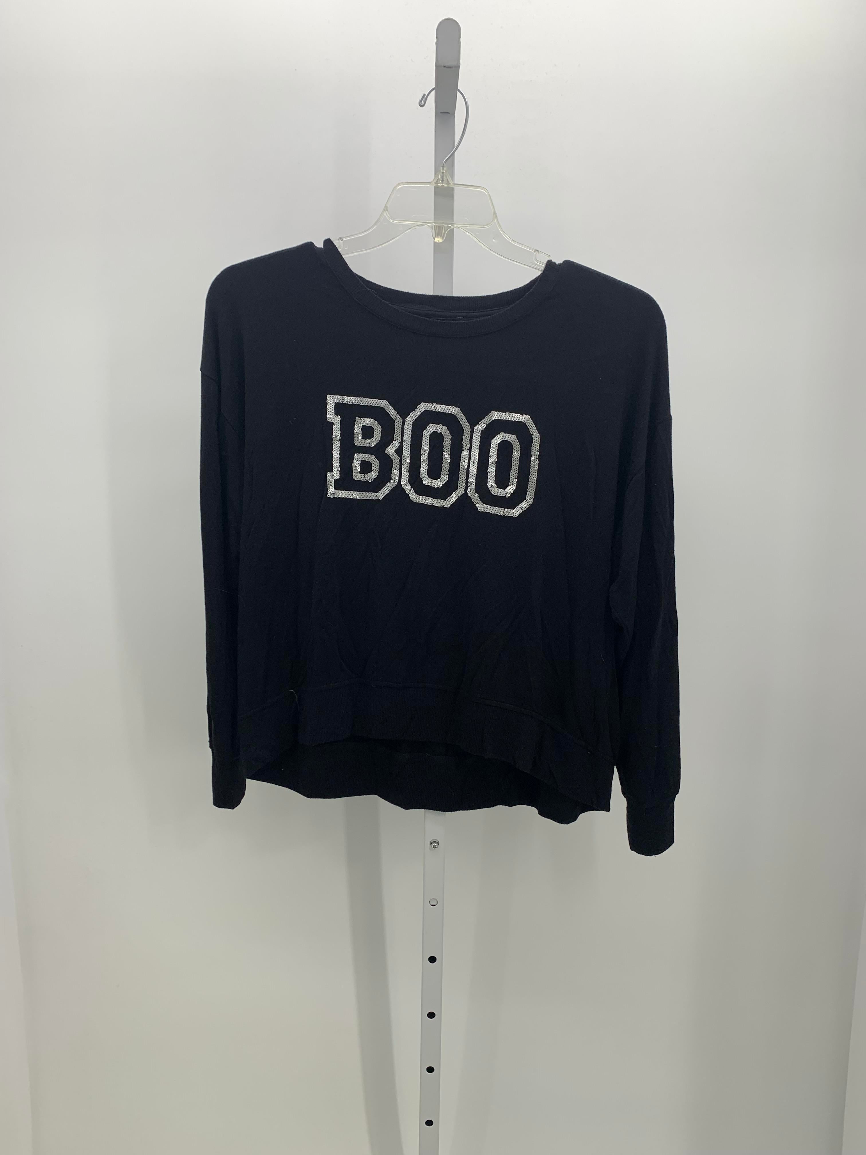 LONG SLV SHIRT BOO SEQUINS
