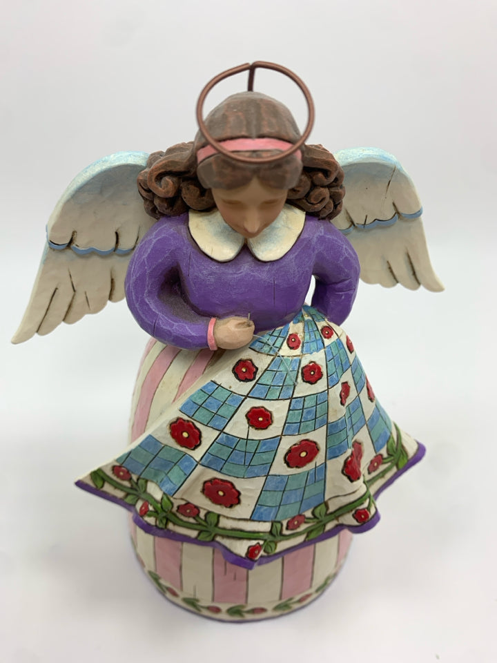 "STITCHED WITH LOVE" ANGEL FIGURE.