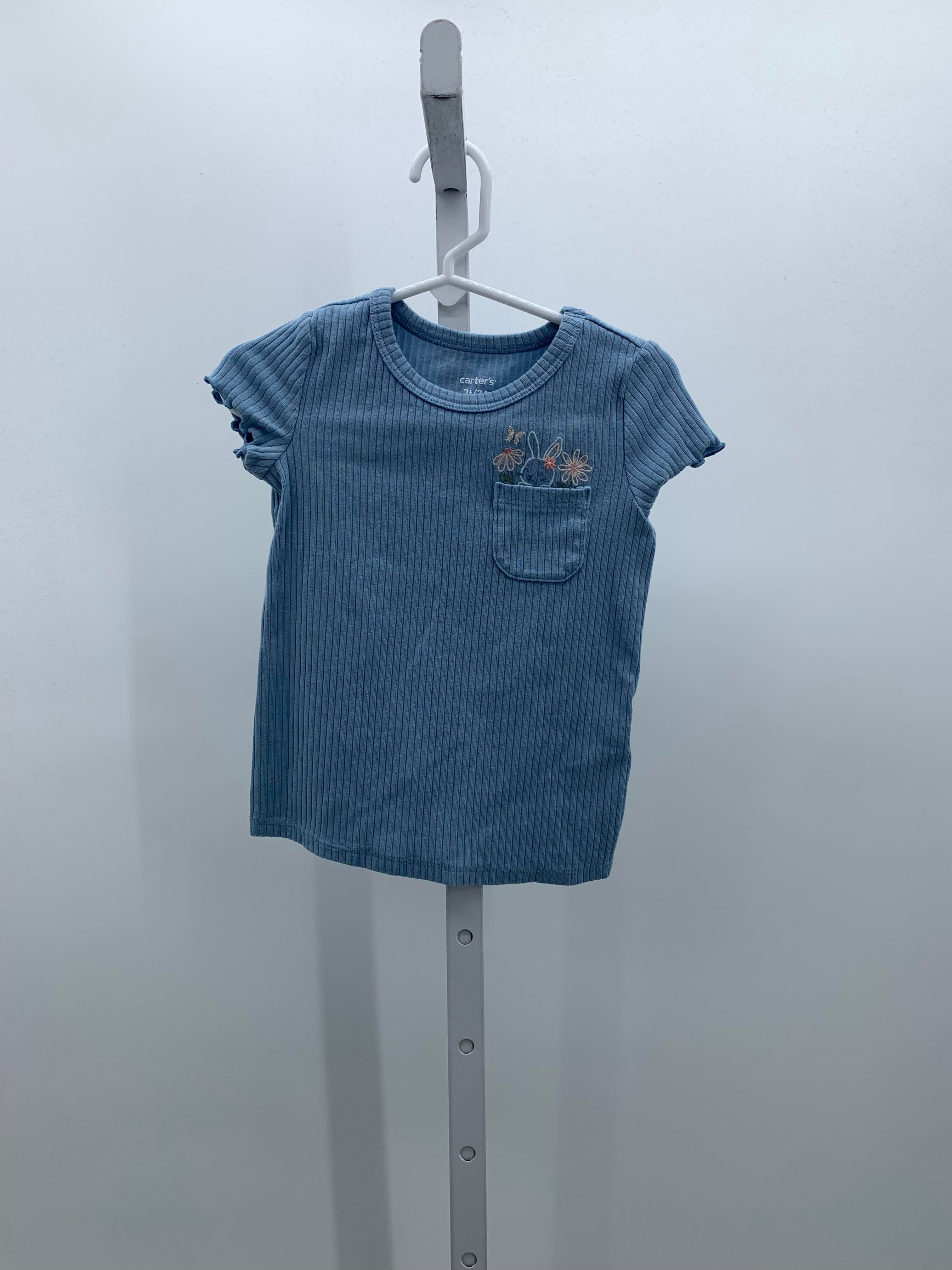 Carters Size 3T Girls Short Sleeve Shirt