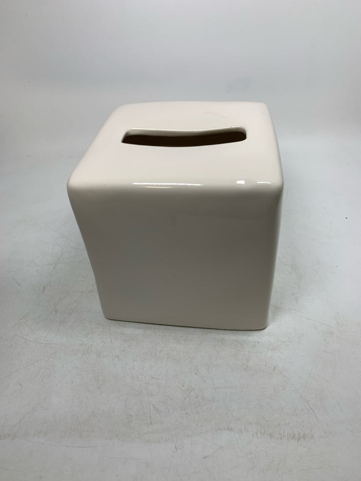 CERAMIC AH CHOO SPRING FLOWERS TISSUE BOX HOLDER.