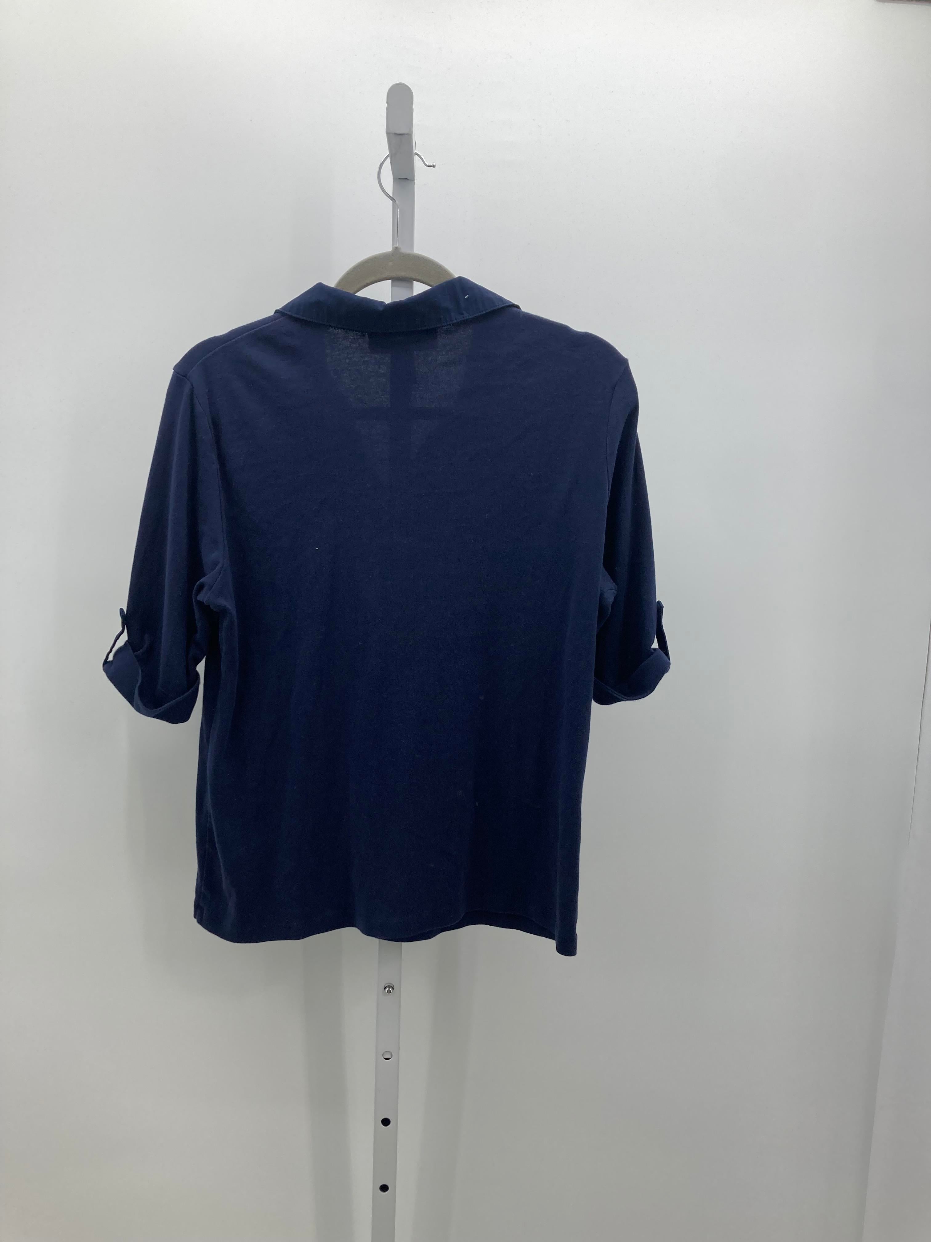 Karen Scott Size Large Misses Short Sleeve Shirt