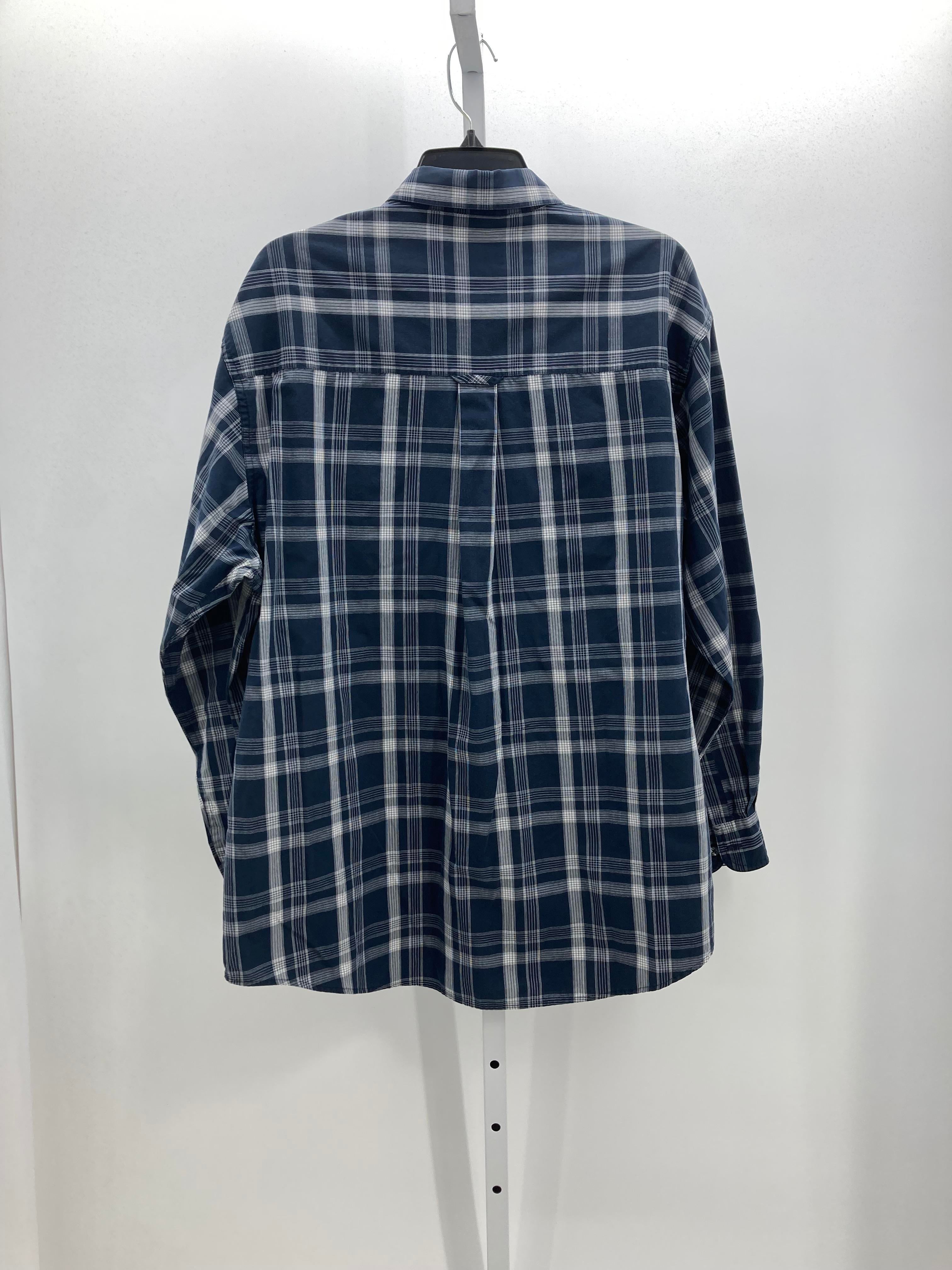 WHITE PLAID BTN DOWN