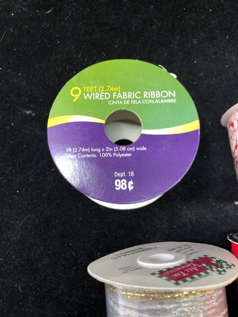 ASSORTED HOLIDAY RIBBON