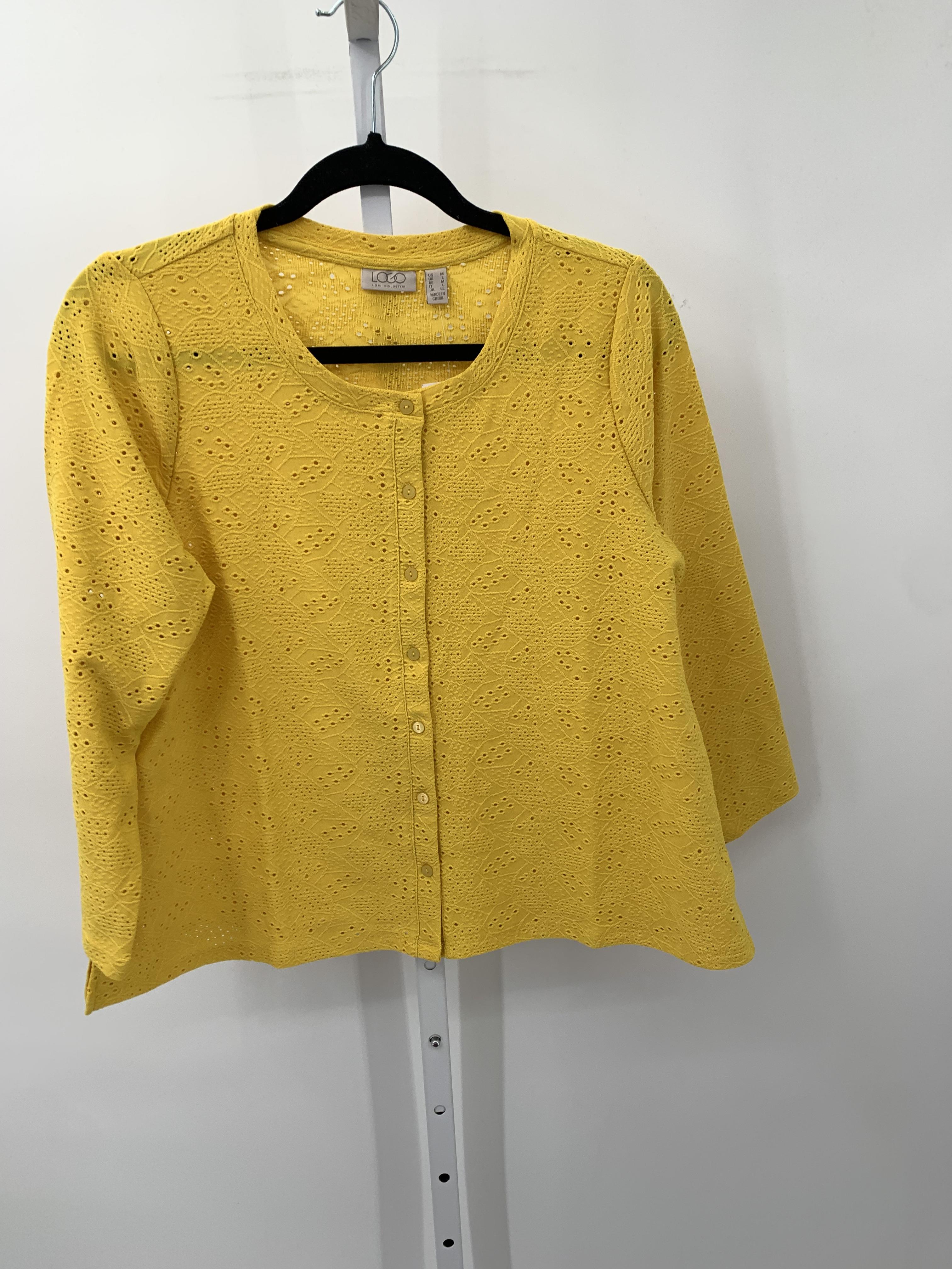 LOGO Size Medium Misses 3/4 Sleeve Shirt