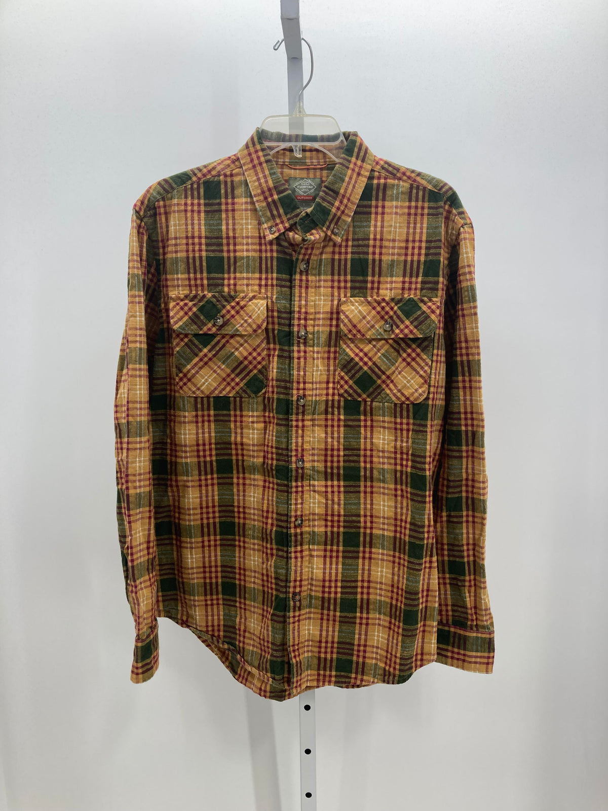PLAID BTN DOWN