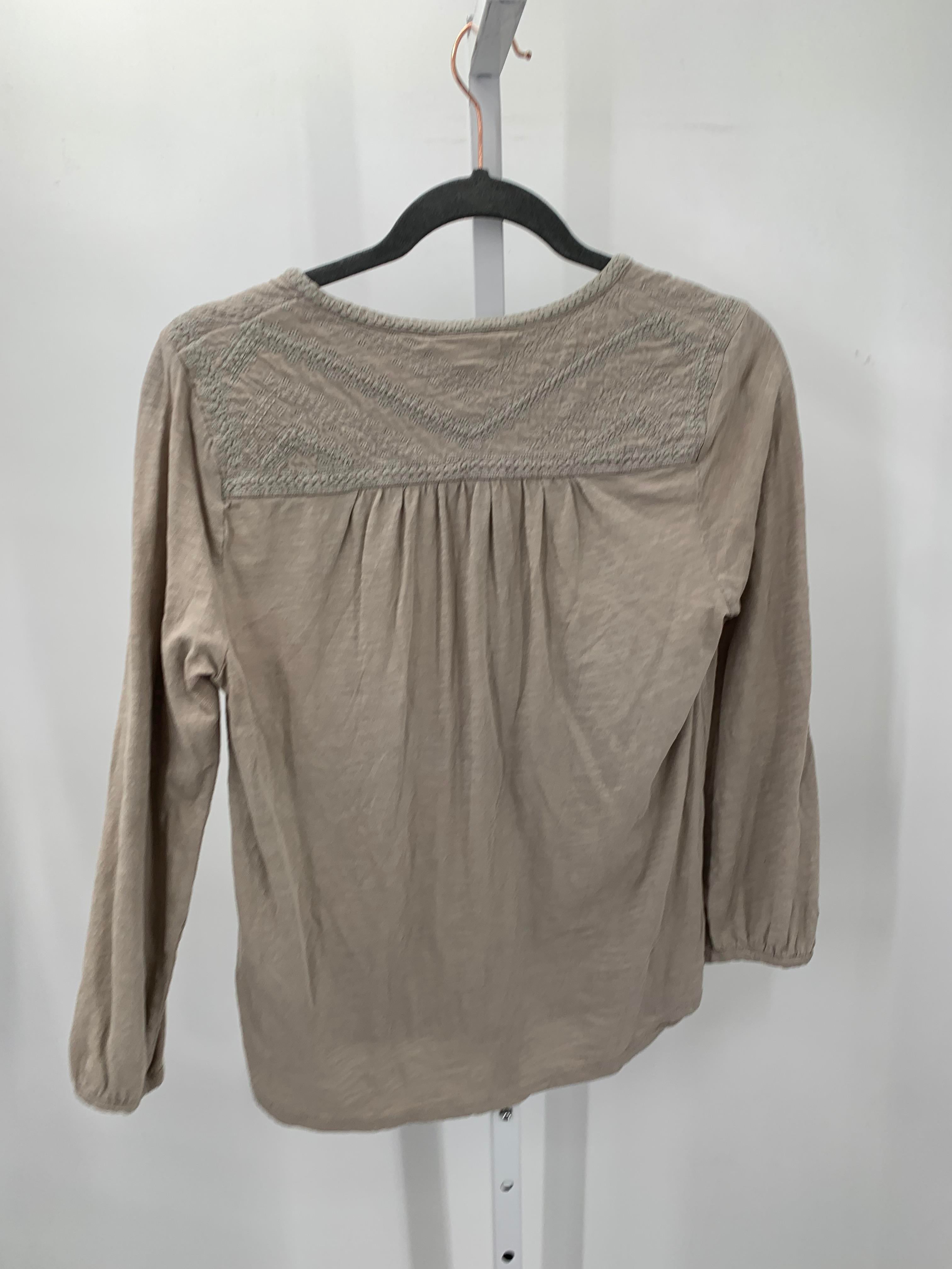 Lucky Brand Size Medium Misses 3/4 Sleeve Shirt