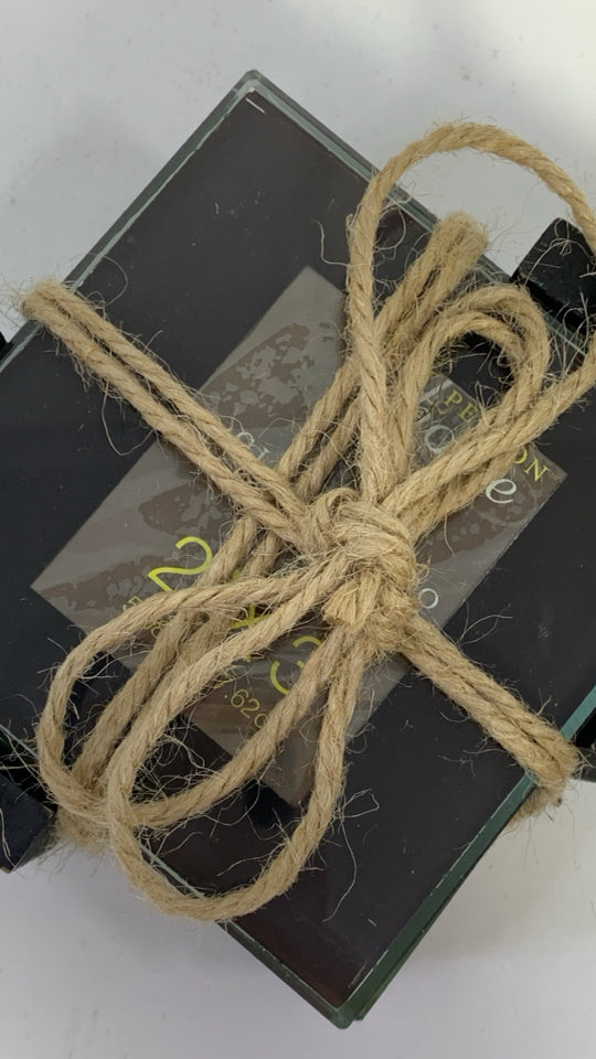 4PK GLASS PHOTO COASTERS.