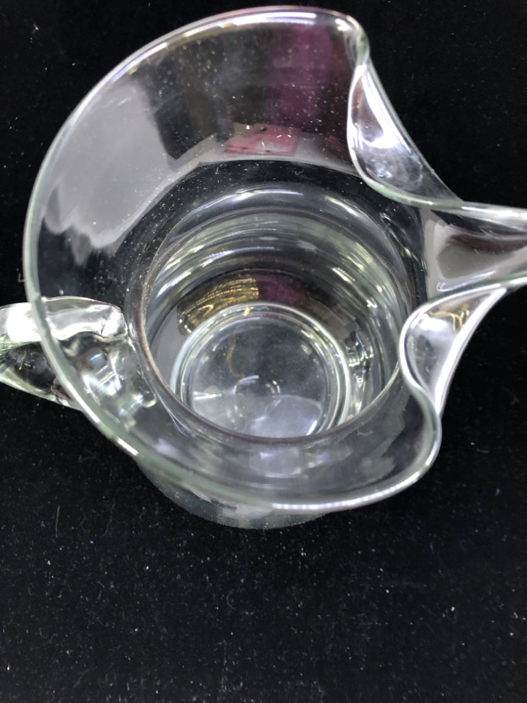 PRINCESS HOUSE ETCHED PITCHER W ICE LIP.