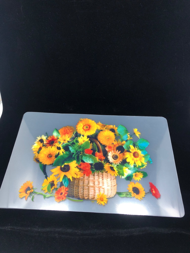 NIP 4 SUNFLOWER PLACEMAT SET W/COASTERS.