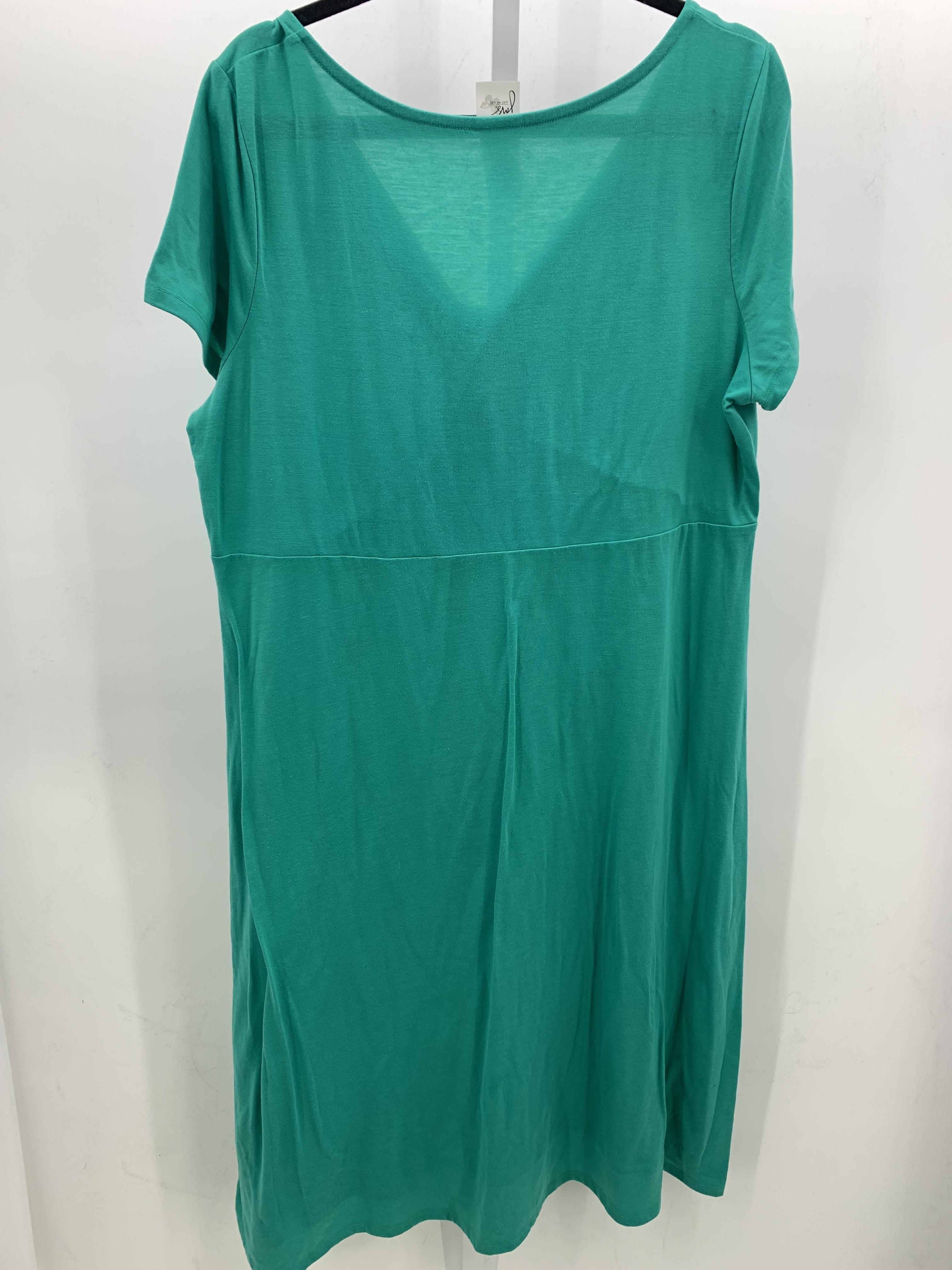 Just My Size Size 2X Womens Short Sleeve Dress