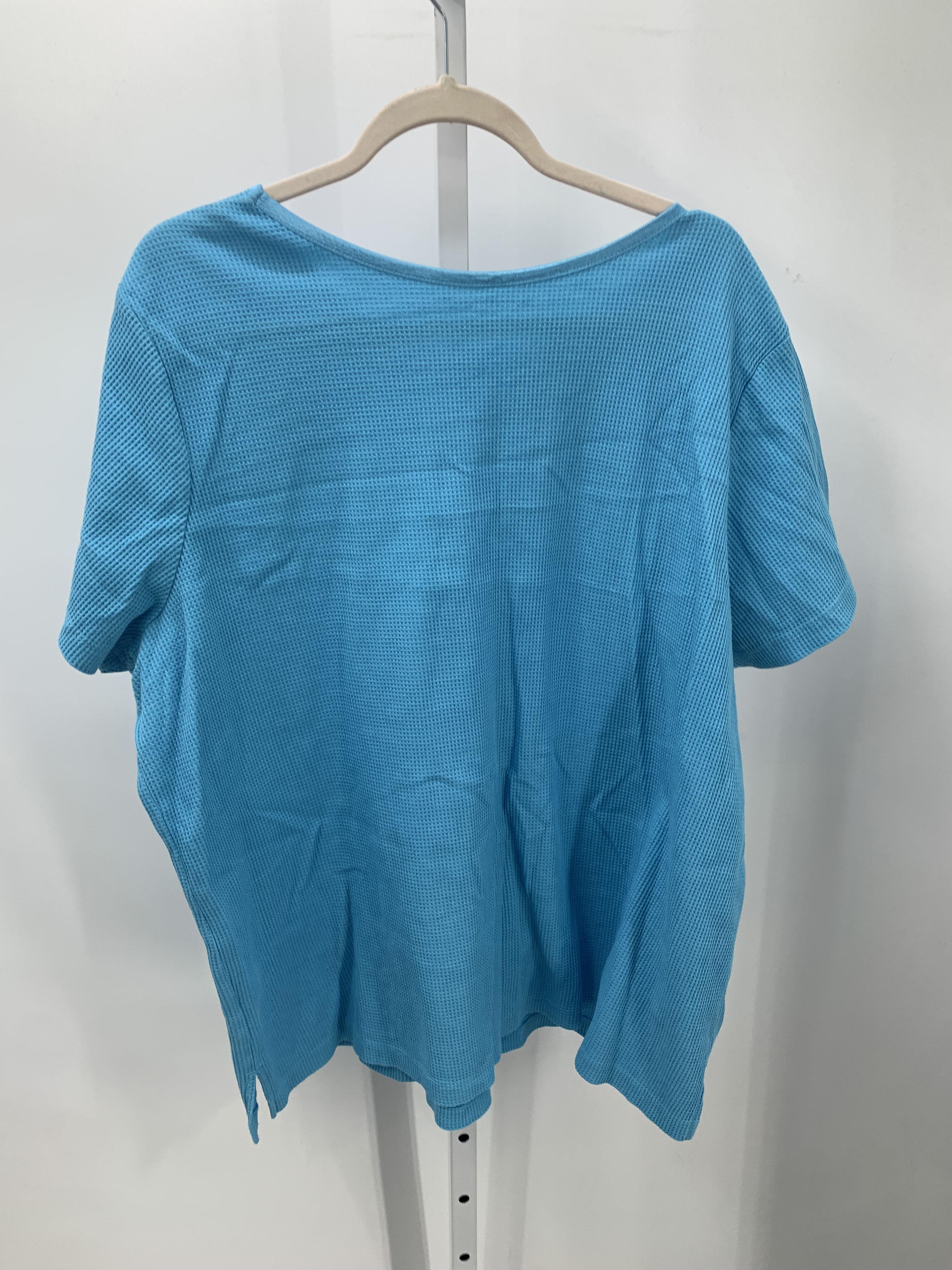 Woman Within Size 2X Womens Short Sleeve Shirt