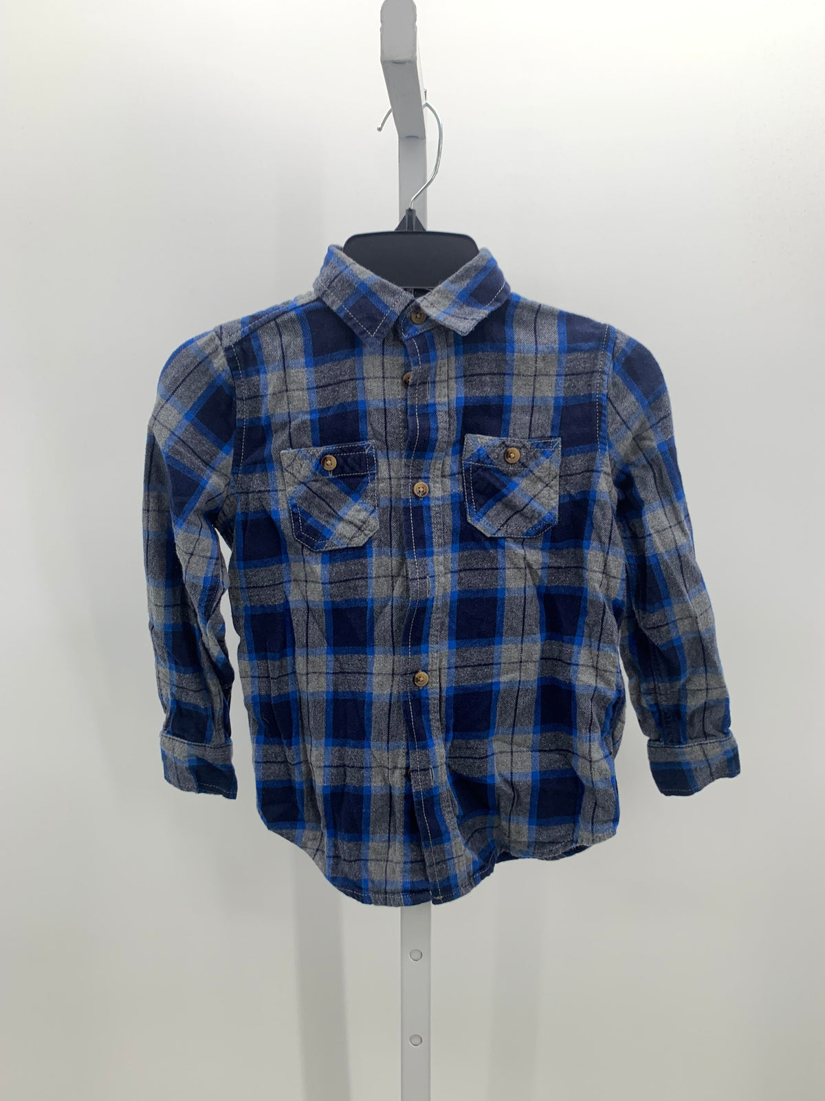 GREY PLAID BTN DOWN