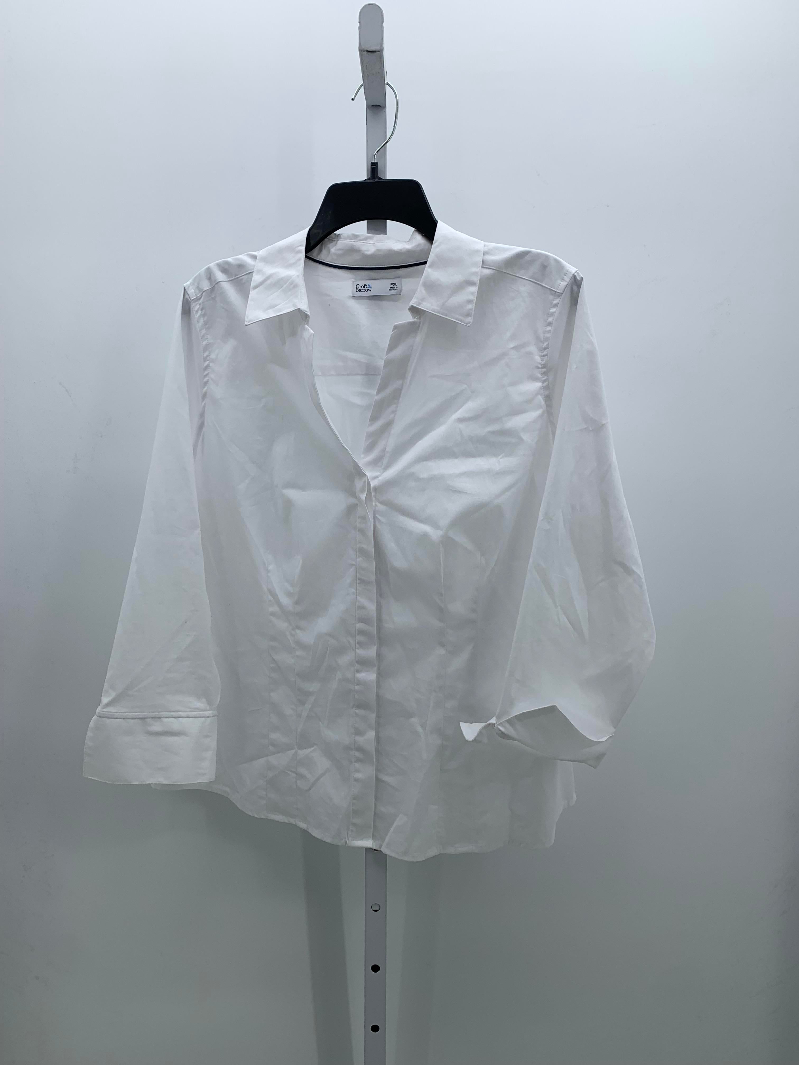 Croft & Barrow Size X Large Petite Petite Long Sleeve Shirt